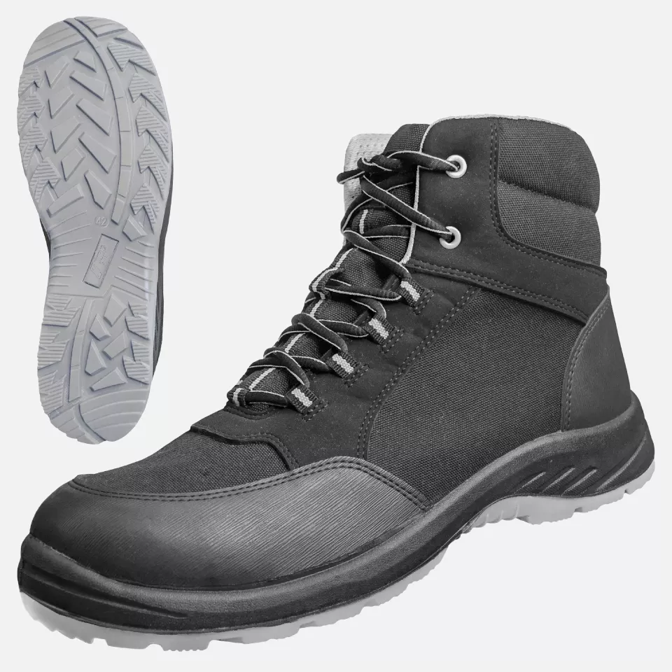 Nitras 7436-1012, SOLID STEP MID Safety Boots S3S, Black, image 1, gallery thumbnail