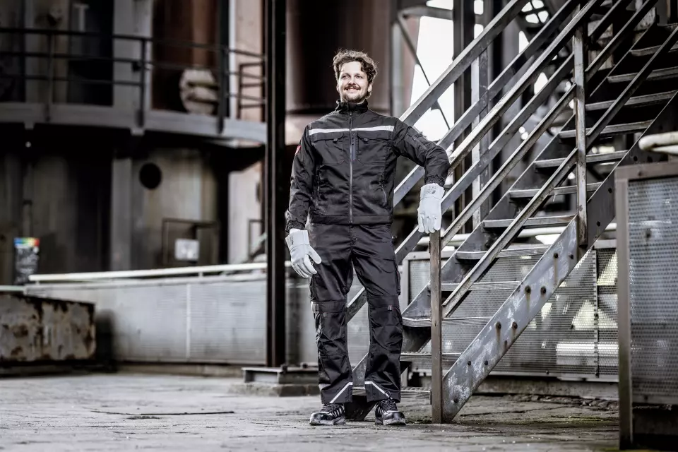 Nitras 7750, MOTION TEX PRO FX Arbeitsjacke, Schwarz, image 3, gallery thumbnail