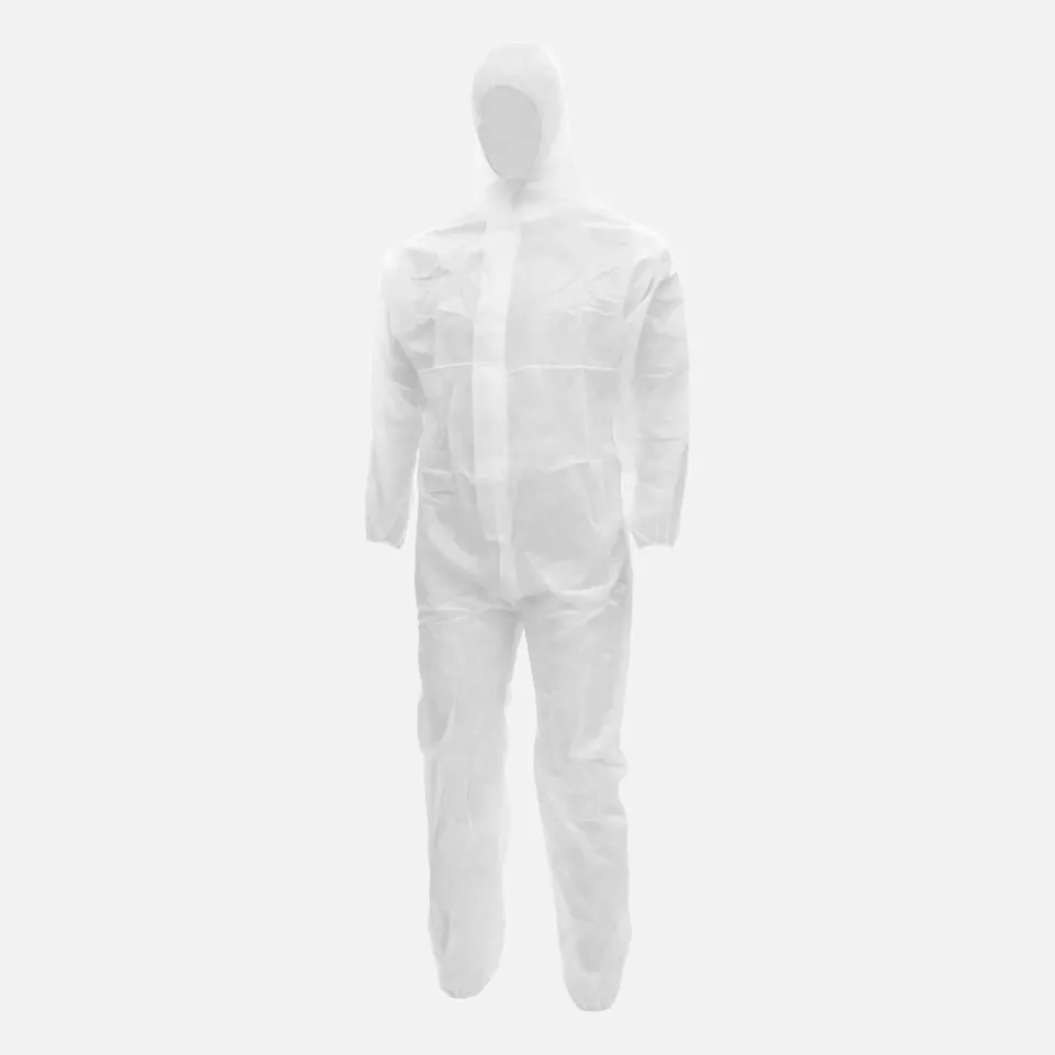 Nitras 1020609, POLYSAFE BASIC II Protective Overall, White, image 1, gallery thumbnail