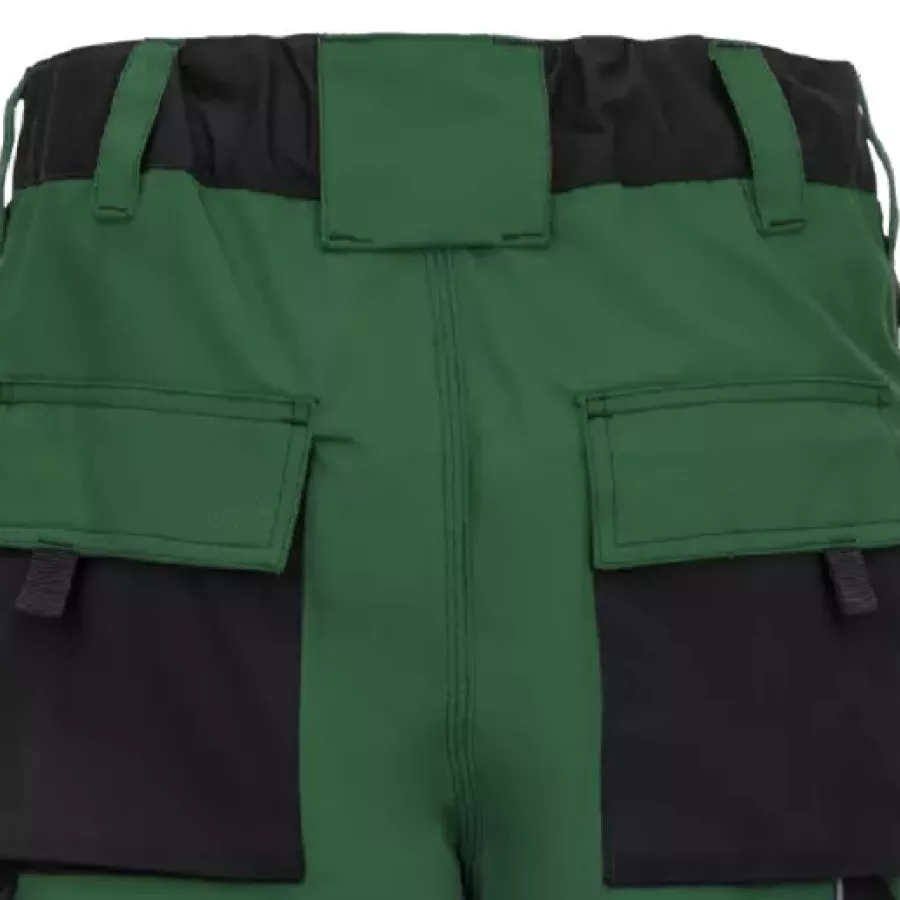 **Elastischer Bund mit erhöhtem Rücken** bewegt sich mit Ihnen für ganztägigen Komfort und sicheren Sitz.