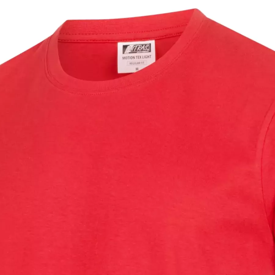 **Ribbed Round Neckline** sits comfortably and keeps its shape for a clean, easygoing look.