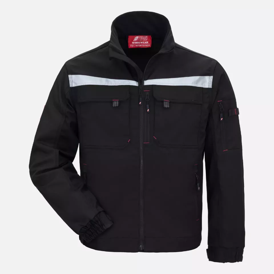 Nitras 7750, MOTION TEX PRO FX Workjacket, Black, image 1, gallery thumbnail