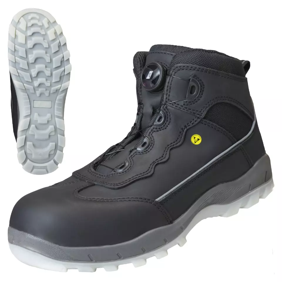 NITRAS 7307-1000, SPORT STEP MID FIT Safety Boots, Black, image 1, gallery thumbnail