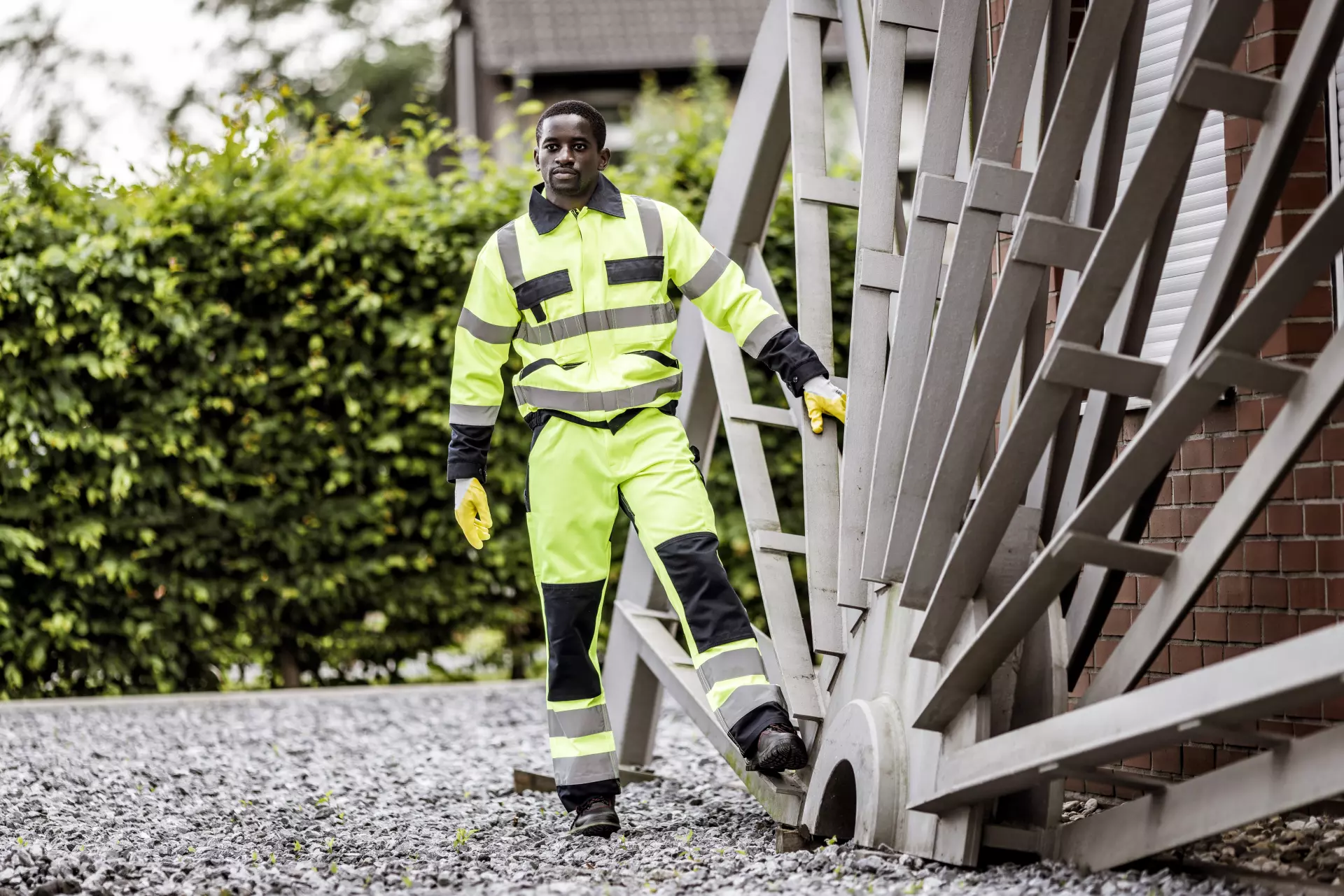 Nitras 7573-4021, MOTION TEX VIZ Warnschutzjacke, Neongelb, image 3