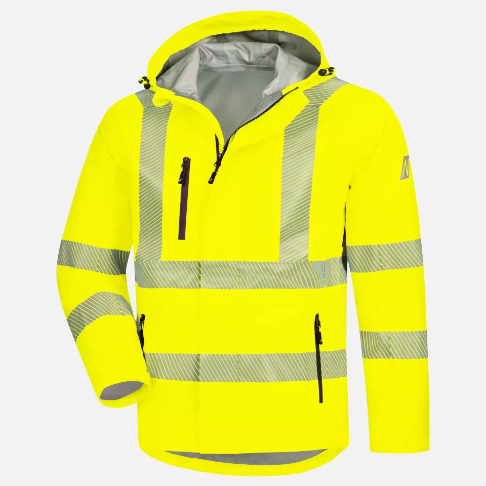 Nitras 7177-4000, MOTION TEX VIZ PLUS Warnschutz-Regenjacke, Neongelb, image 1, gallery thumbnail