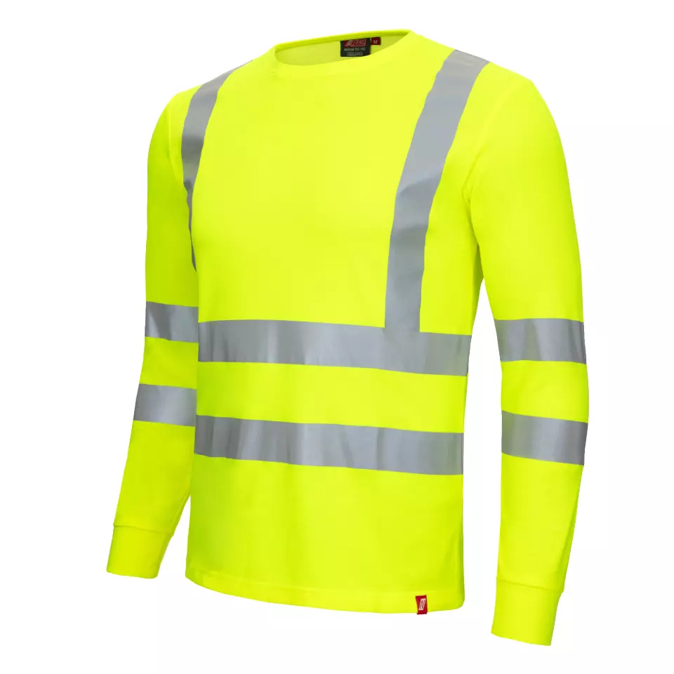 Nitras 7009-4000, MOTION TEX VIZ Reflektierendes Langarmshirt, Neongelb