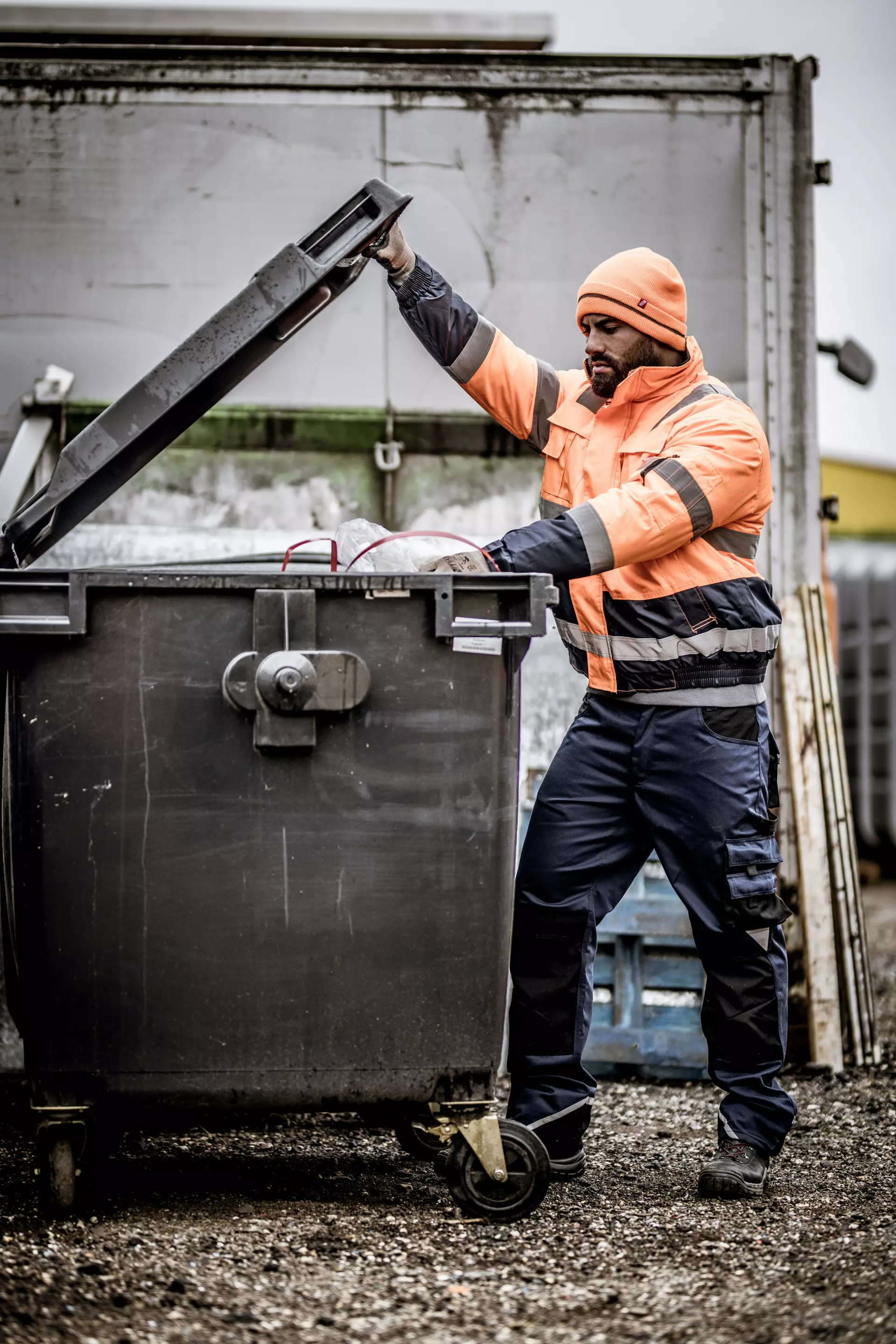 Nitras 7142-XS, MOTION TEX VIZ Reflective Pilot Jacket, Neon Orange, image 3