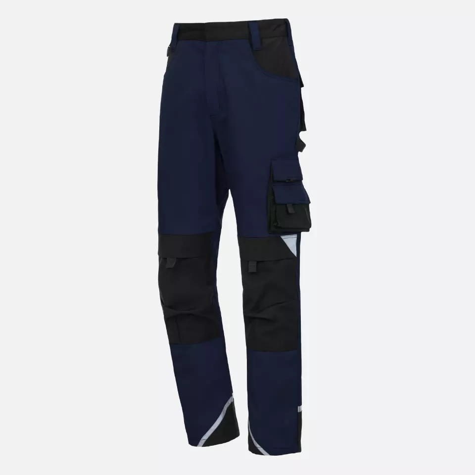 Nitras 7616, MOTION TEX PLUS Work Trousers, Navy Blue, image 1, gallery thumbnail