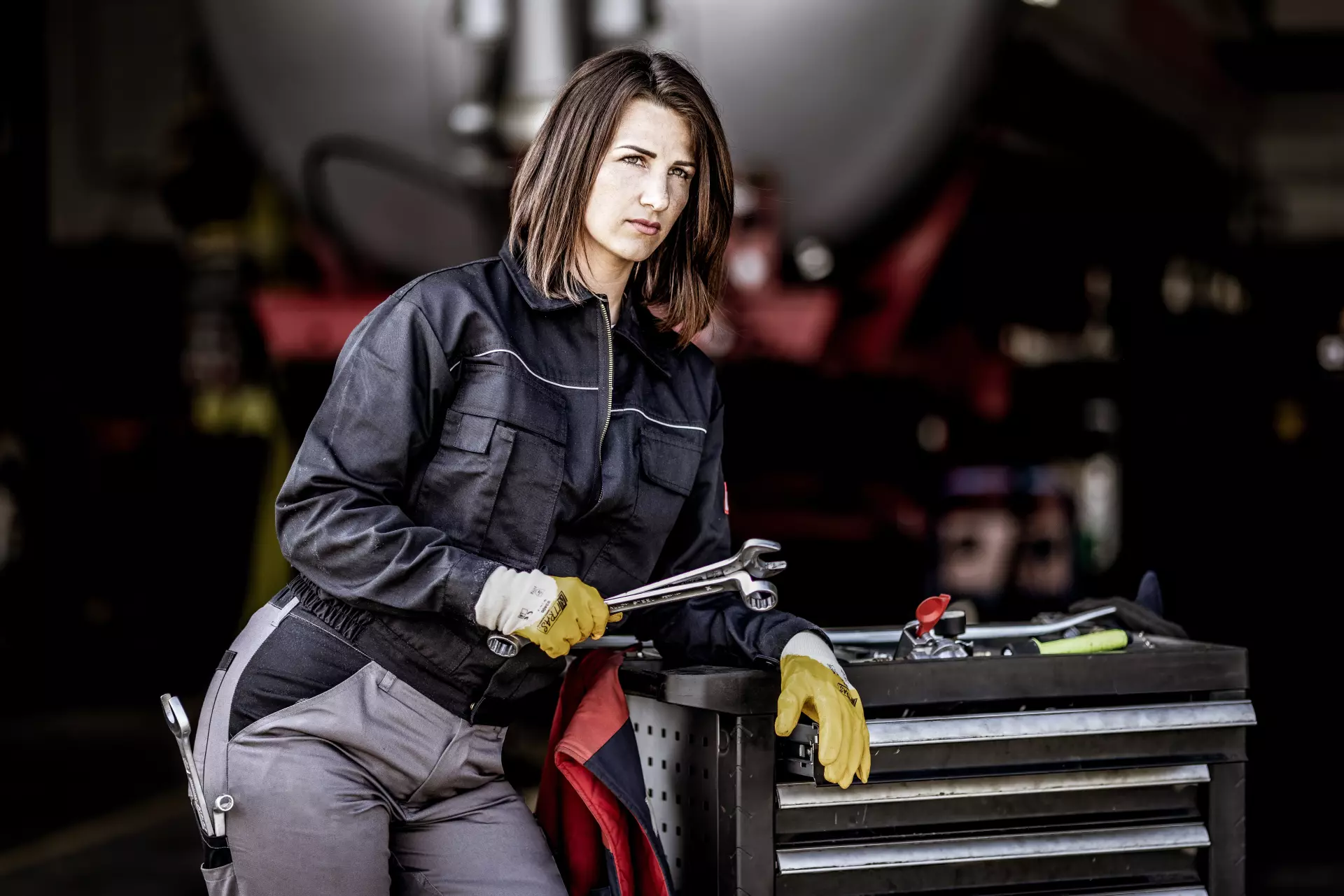 Nitras 7550, MOTION TEX LIGHT Workjacket, Black, image 3