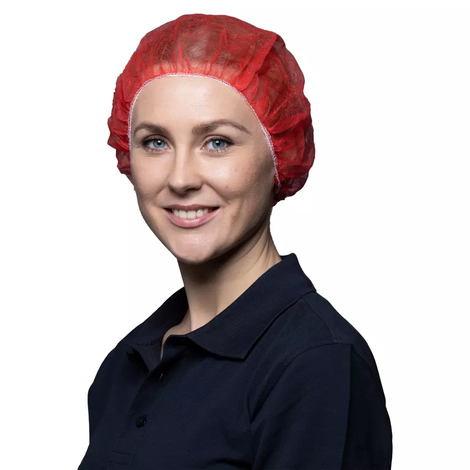 Nitras Medical 4003, Bouffant caps, red, image 1, gallery thumbnail