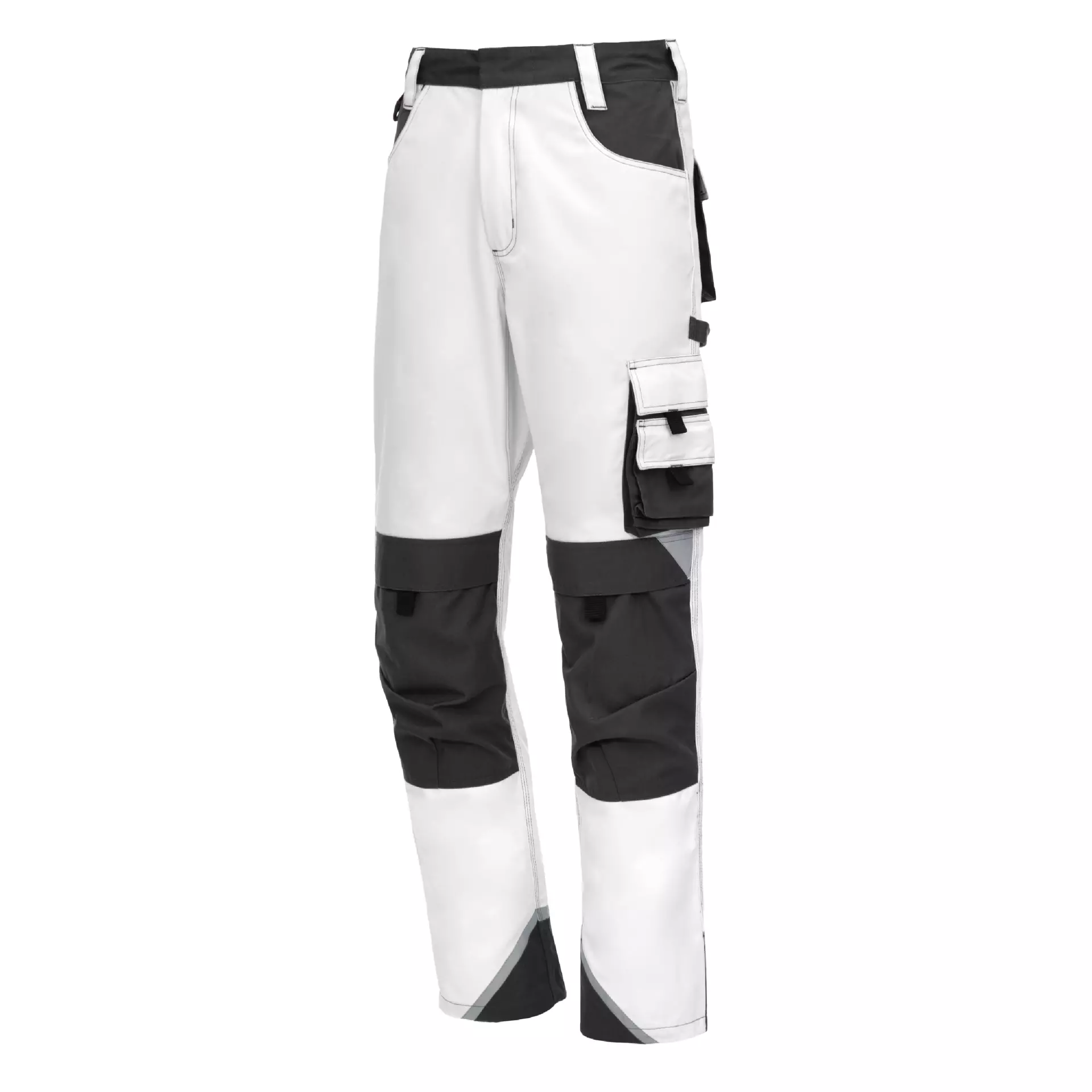 NITRAS 7613, MOTION TEX PLUS Work Trousers, White, image 1