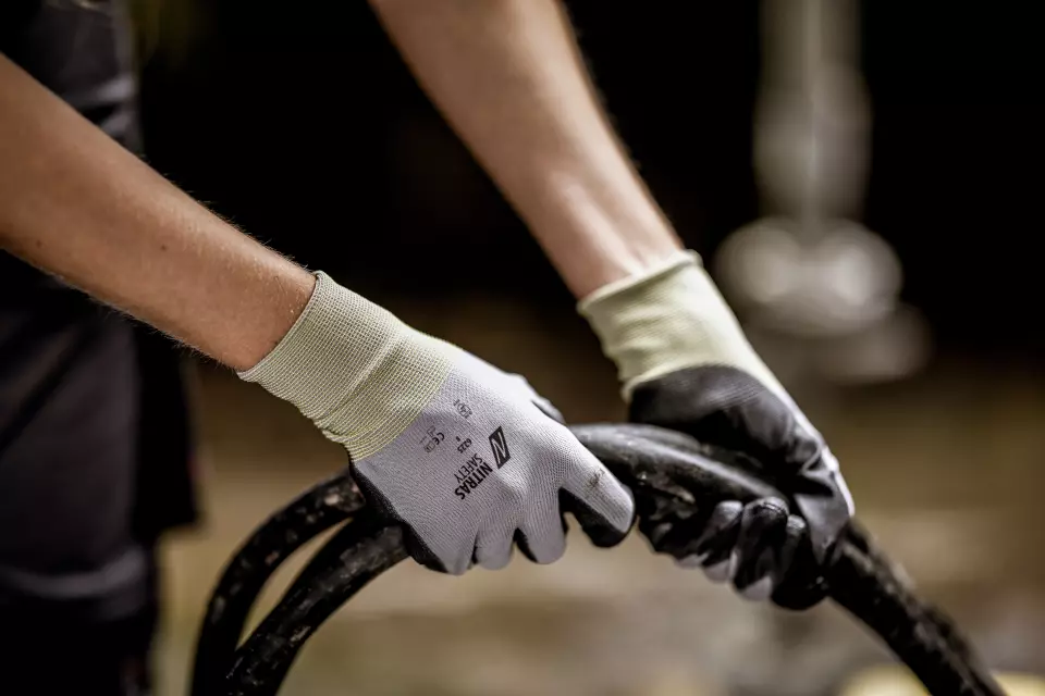 Nitras 6225-1210, Assembly Gloves, Grey/Black, image 2, gallery thumbnail