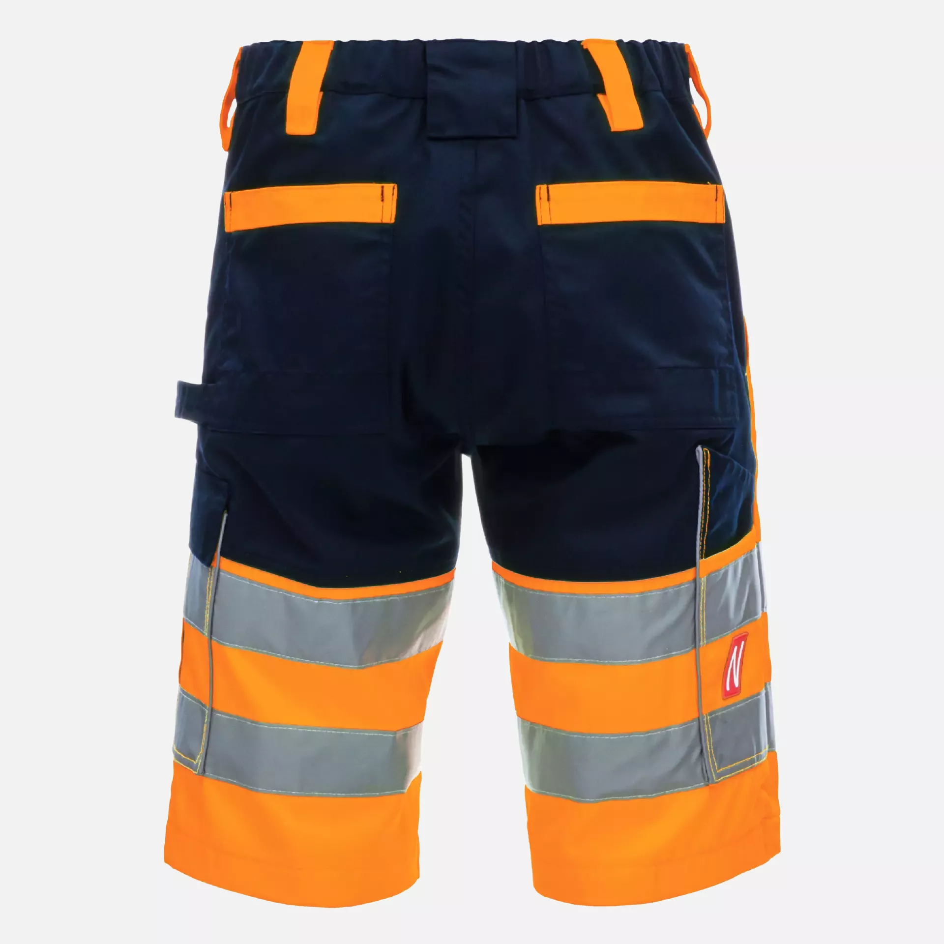 Nitras 7570-4121, MOTION TEX VIZ Reflective Short Work Trousers, Neon Orange, image 2