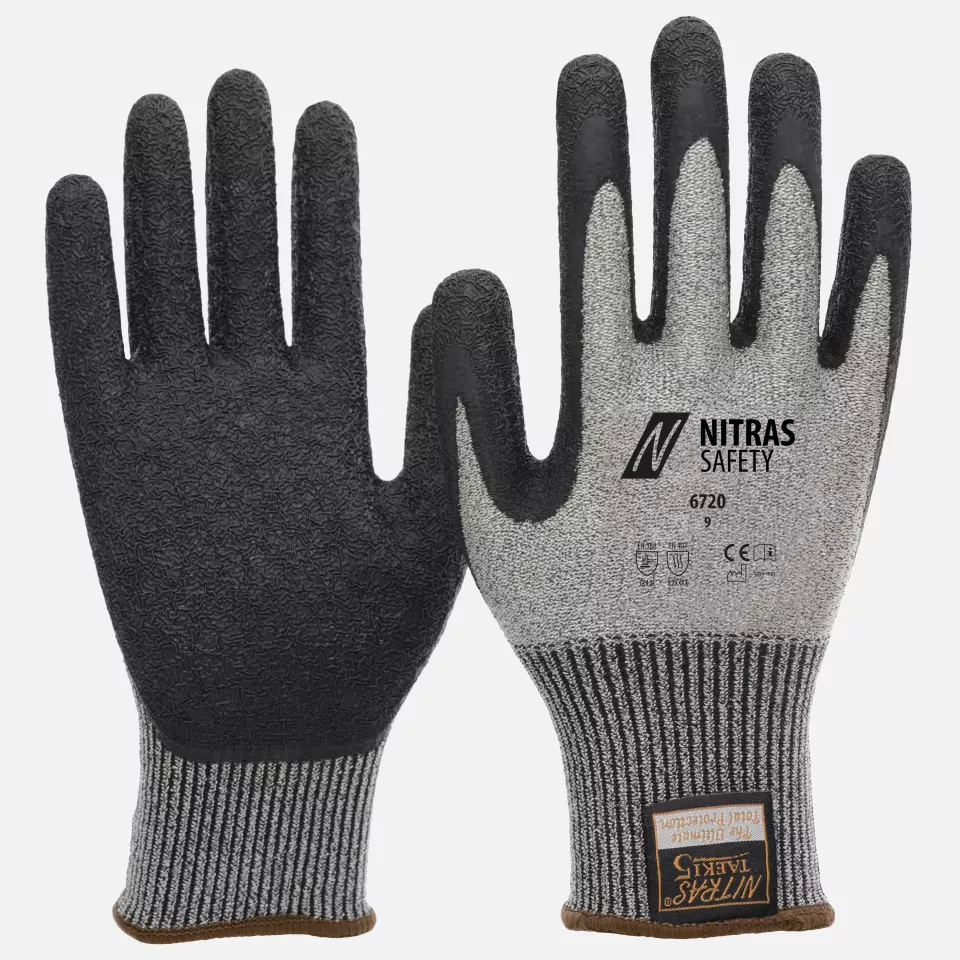 Nitras 6720, TAEKI Schnittschutzhandschuhe, Grau, image 1, gallery thumbnail