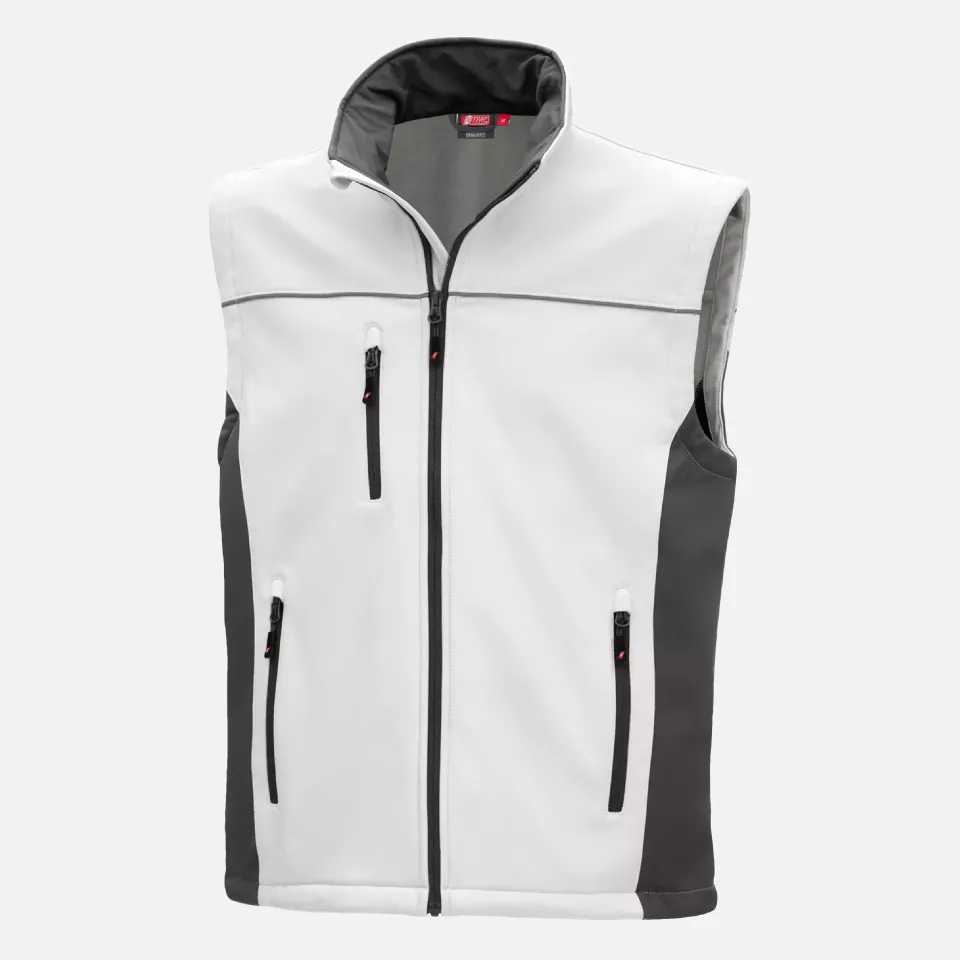 Nitras 7163, MOTION TEX LIGHT Softshell Waistcoat, White, image 1, gallery thumbnail