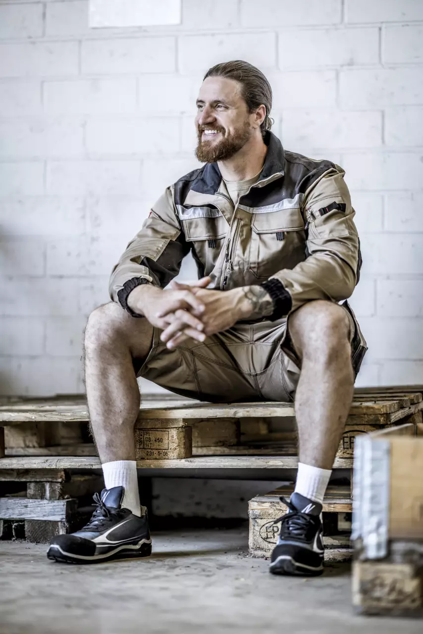 Nitras 7755, MOTION TEX PRO FX Arbeitsjacke, Khaki, image 3, gallery thumbnail