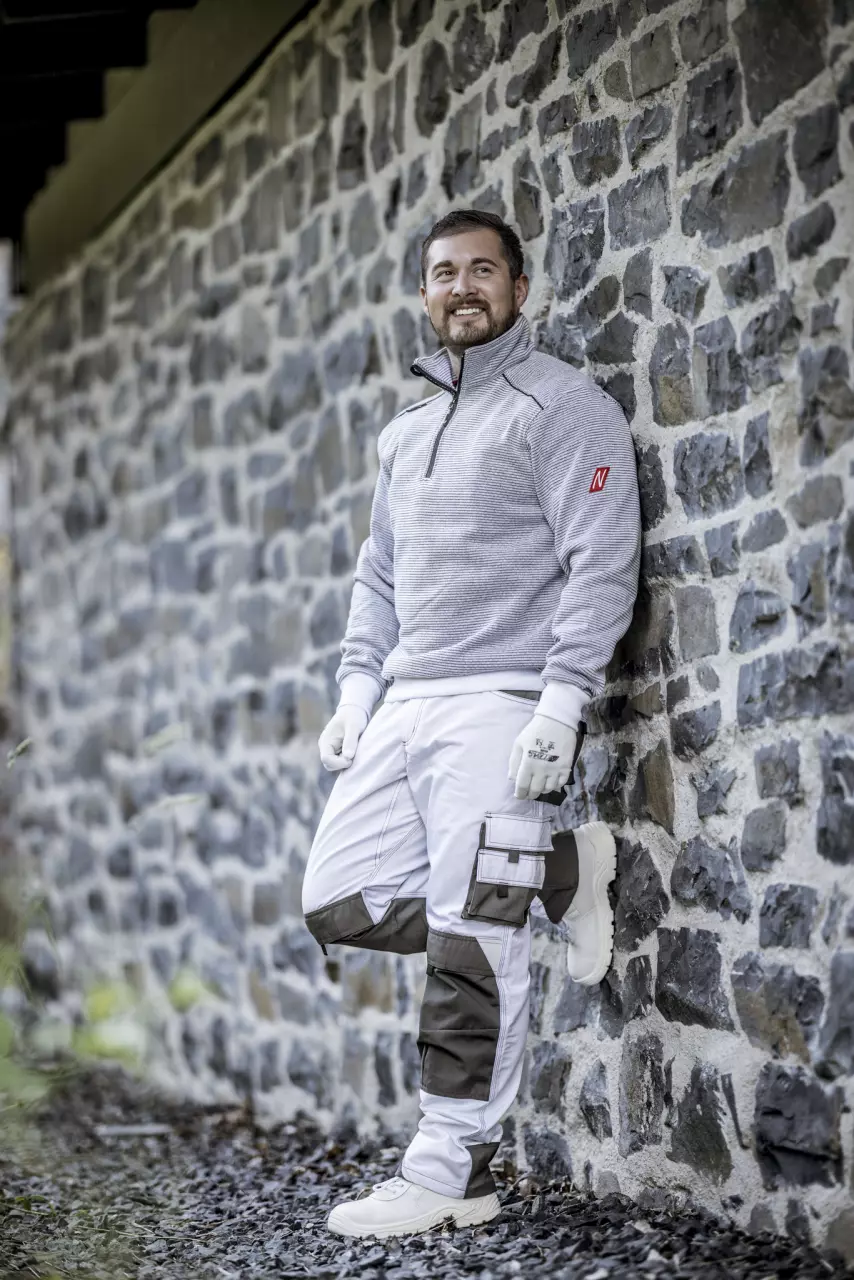 NITRAS 7038, MOTION TEX PLUS Pullover, White, image 3, gallery thumbnail