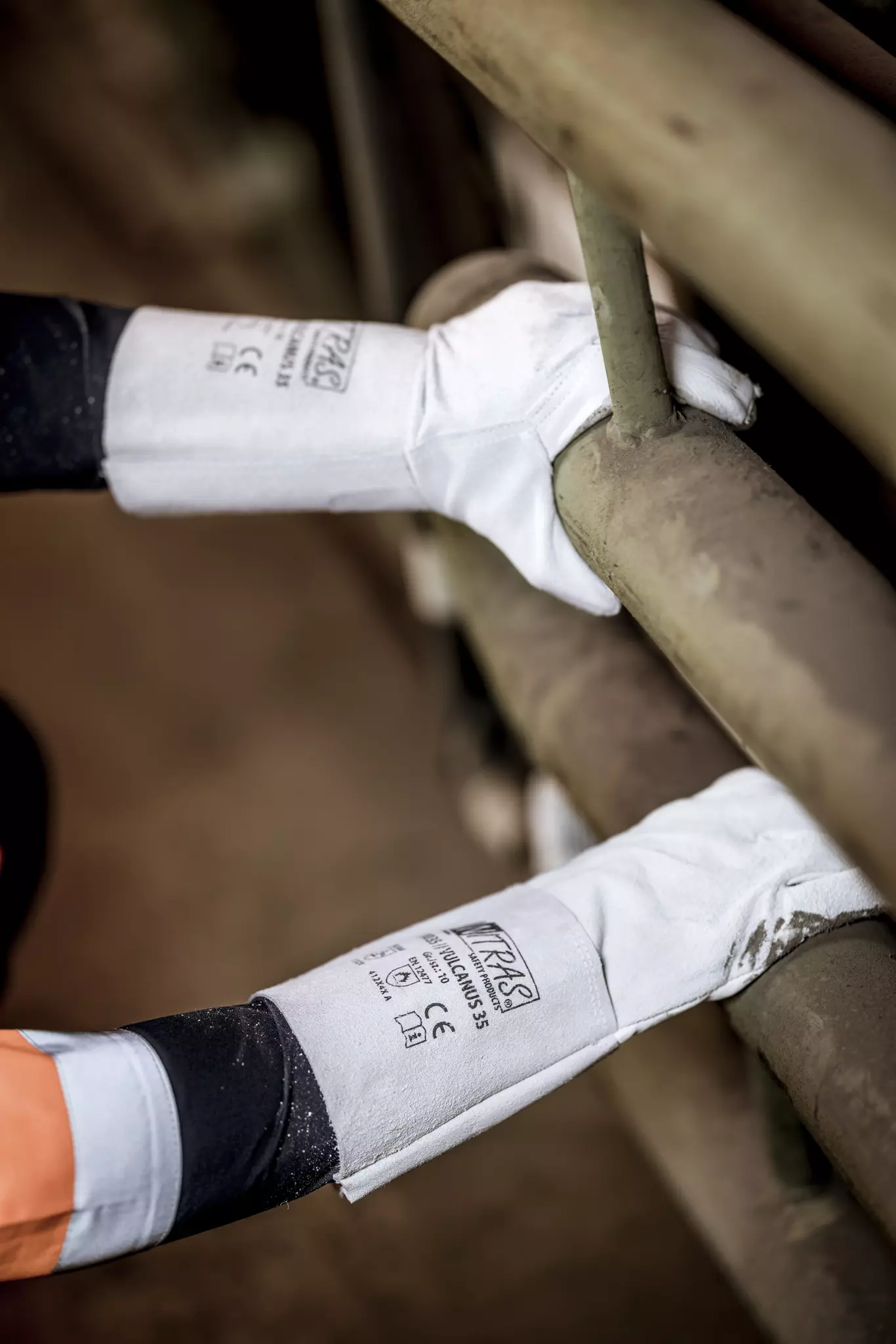 Nitras 20035, VULCANUS Five-finger Welding Gloves 35cm, Grey, image 2