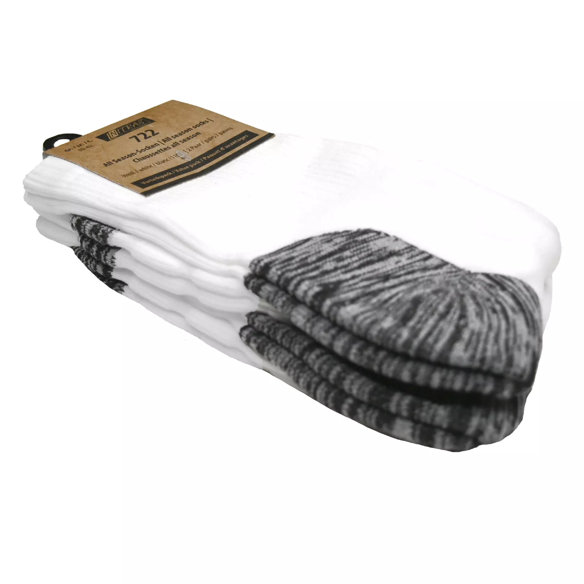 Nitras 722-1100, All Season Socks Polyamide / Polyester / Elastane, White, image 2