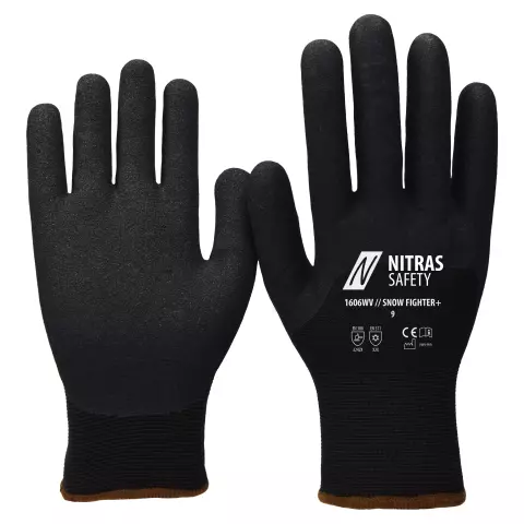 Nitras SNOW FIGHTER+ Winter Gloves, Black
