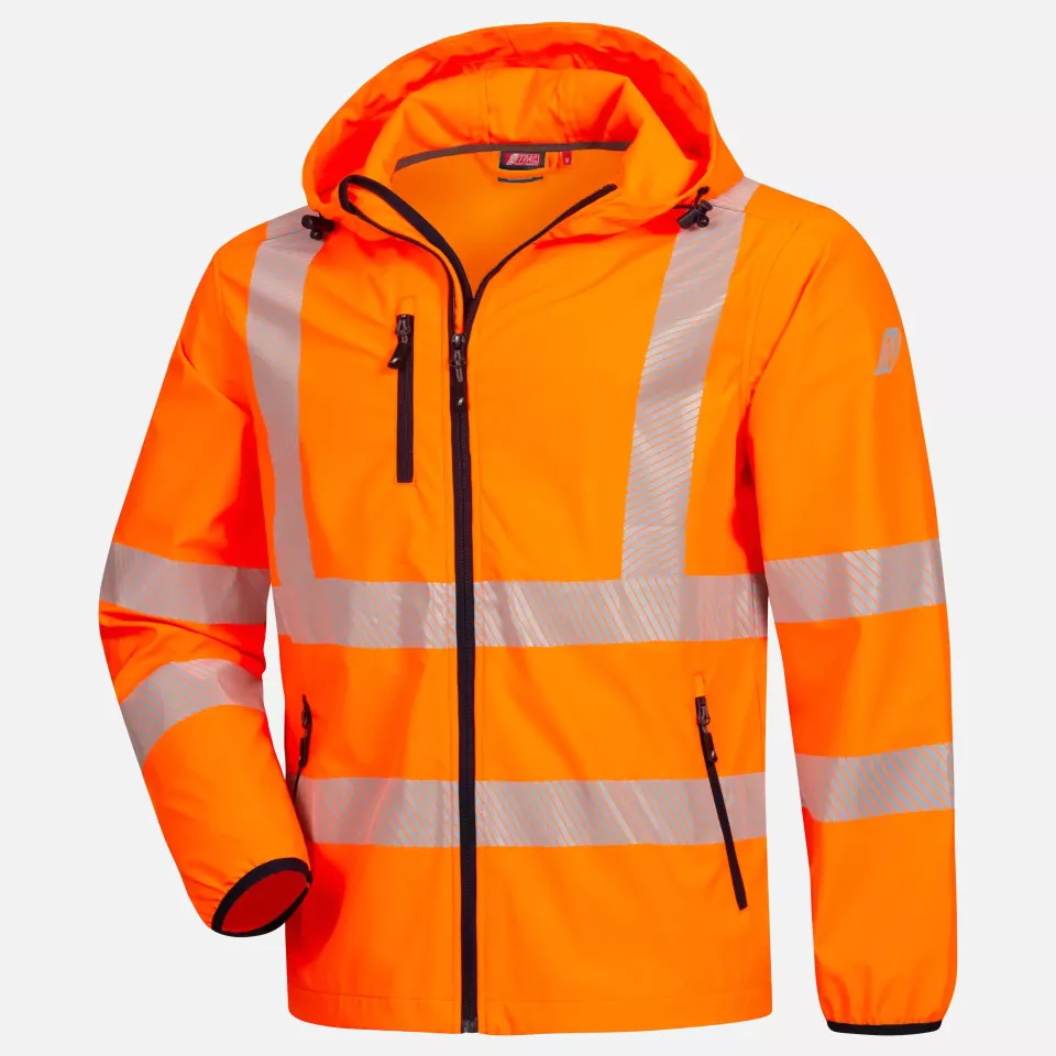 Nitras 7196-4100, MOTION TEX VIZ High-visibility Windbreaker jacket, neon orange, image 1, gallery thumbnail