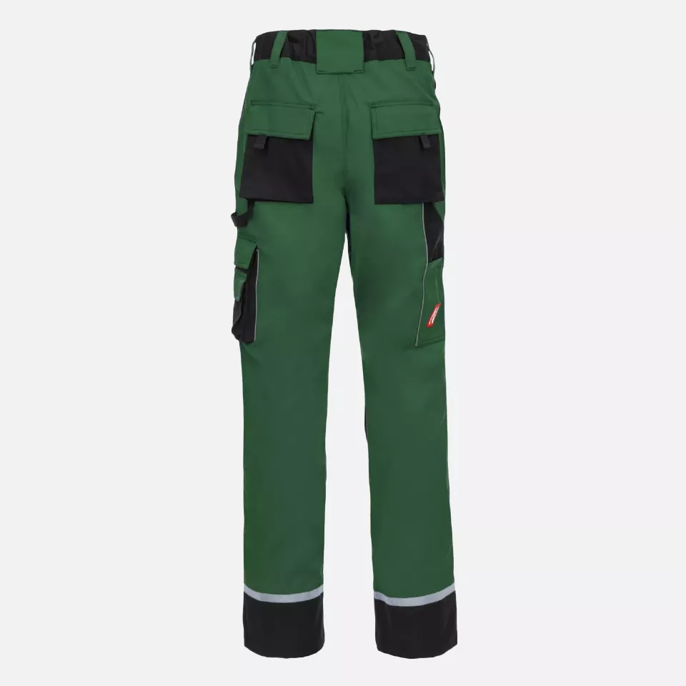 Nitras 7614, MOTION TEX PLUS Work Trousers, Green, image 2, gallery thumbnail