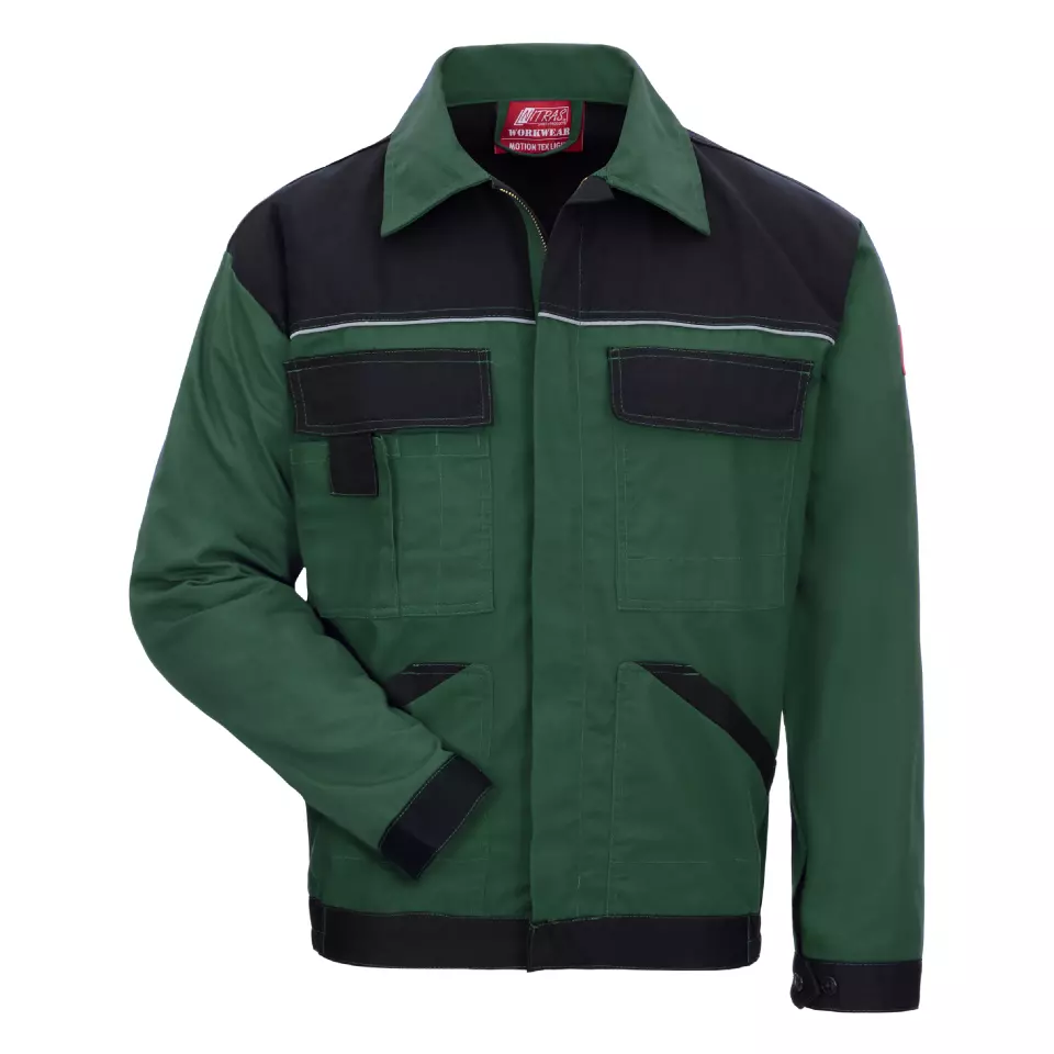 NITRAS 7554, MOTION TEX LIGHT Workjacket, Green, image 1, gallery thumbnail