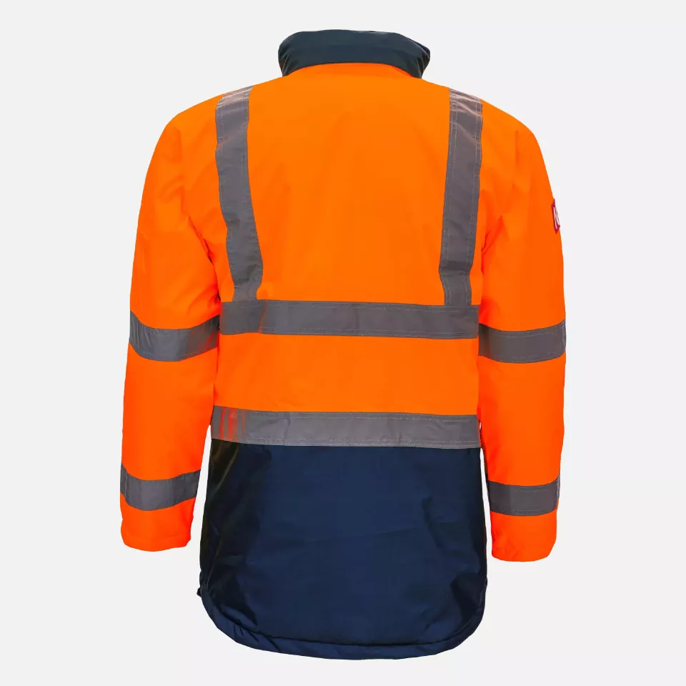 Nitras 7144, MOTION TEX VIZ Reflective Parka, Neon Orange, image 2, gallery thumbnail