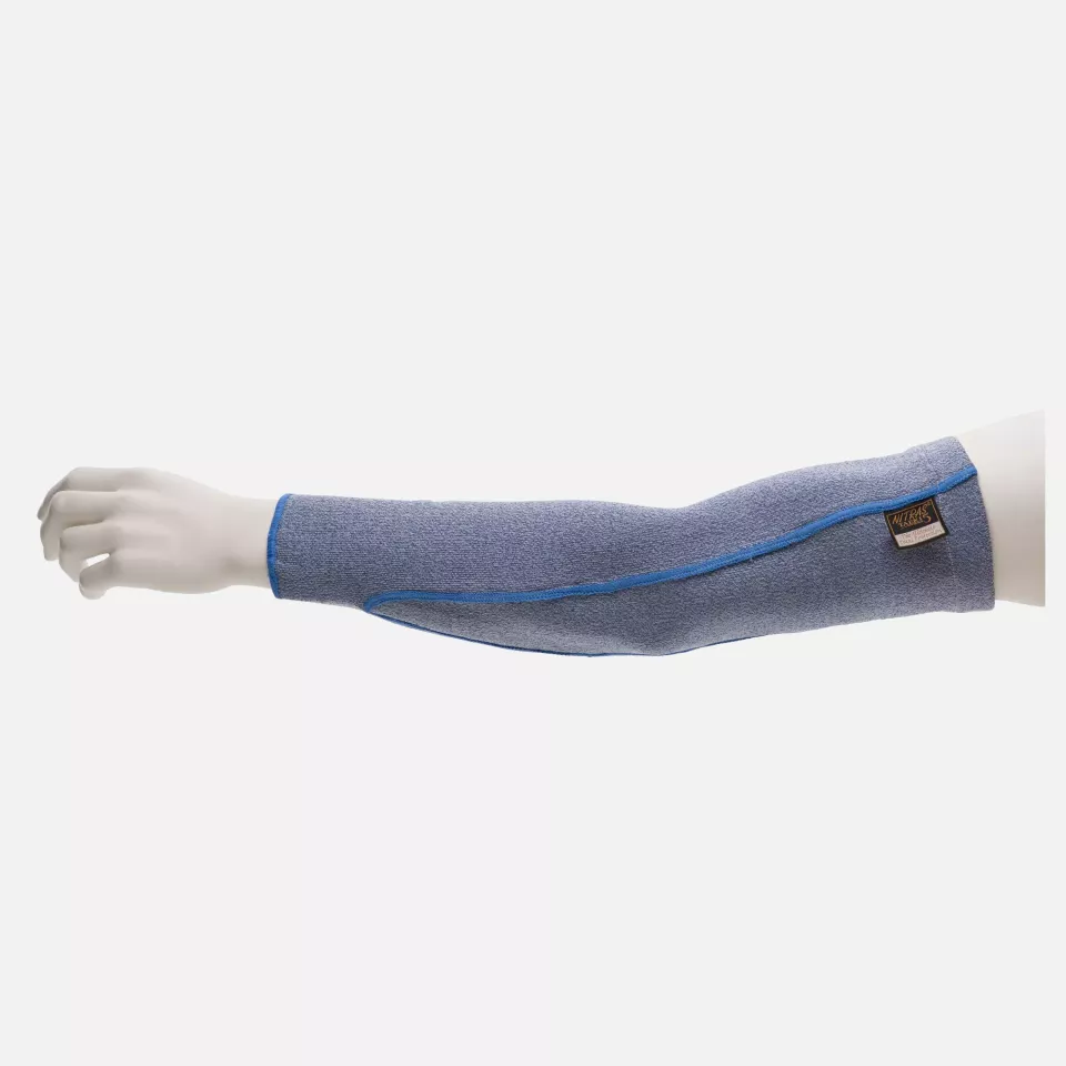 Nitras 6796, TAEKI Cut-resistant Arm Protectors Blue, image 1, gallery thumbnail