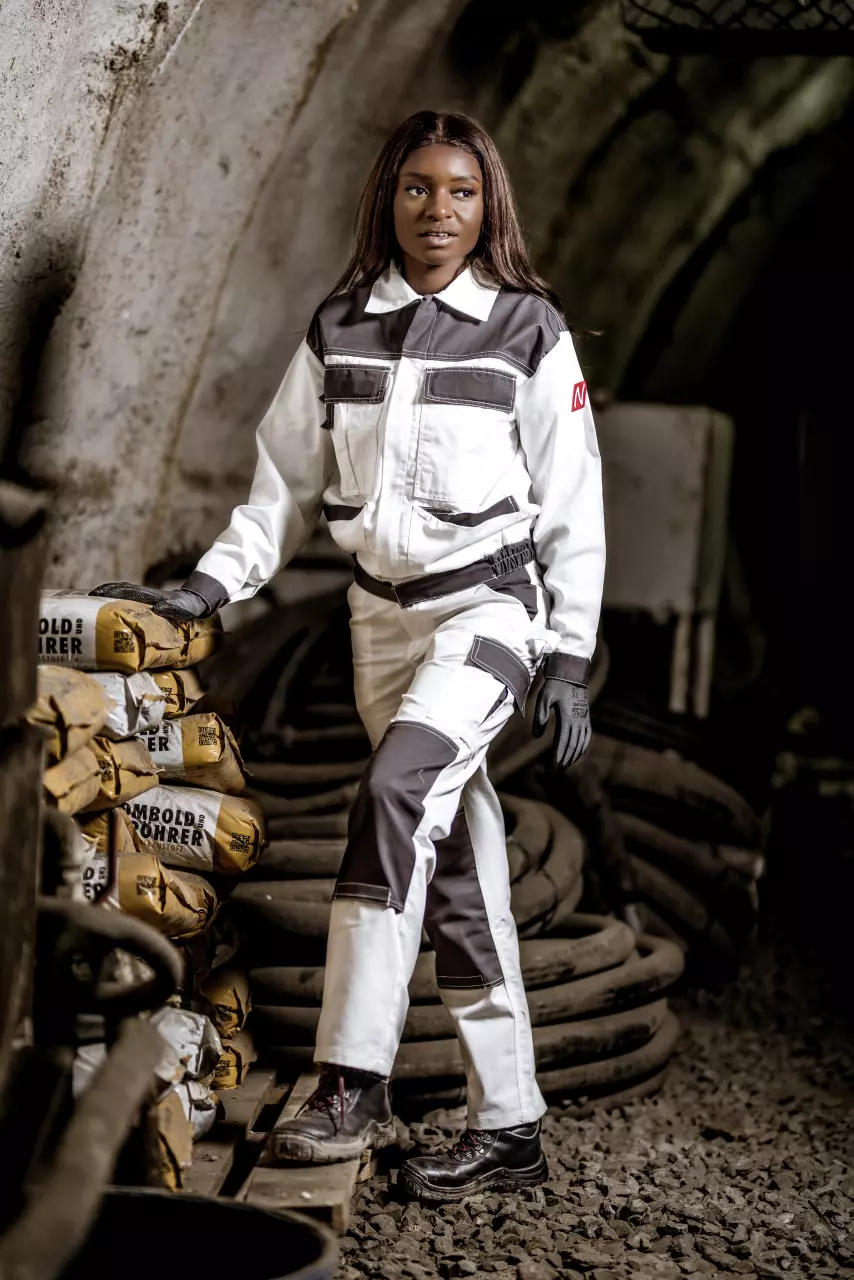 Nitras 7553, MOTION TEX LIGHT Workjacket, White, image 3, gallery thumbnail