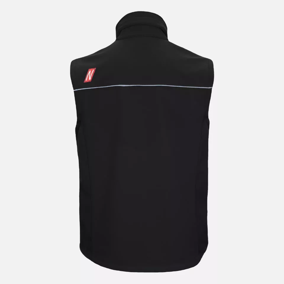 Nitras 7160, MOTION TEX LIGHT Softshell Waistcoat, Black, image 2, gallery thumbnail