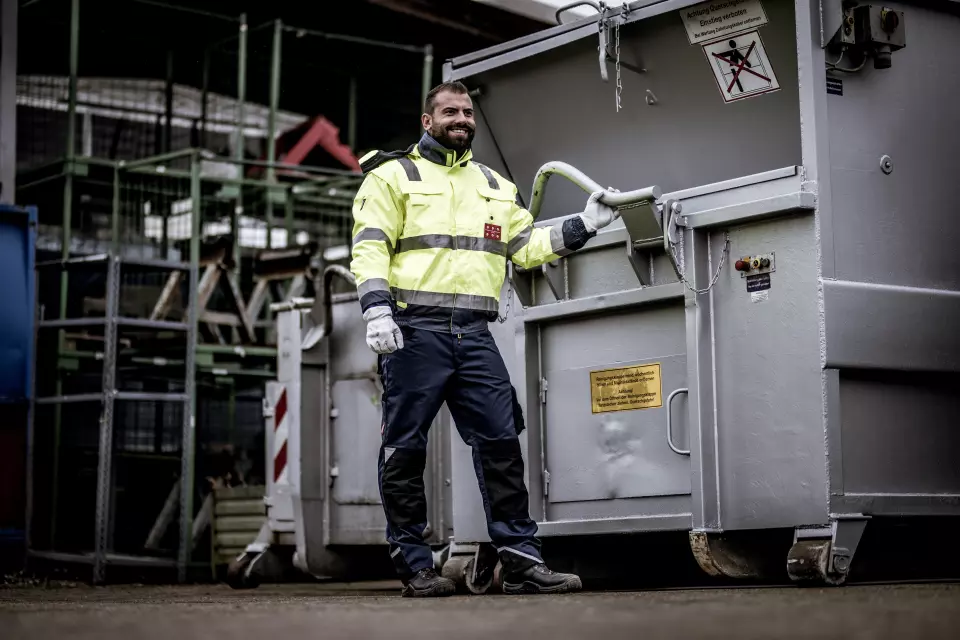 Nitras 7141, MOTION TEX VIZ PLUS Reflective Pilot Jacket, Neon Yellow, image 3, gallery thumbnail