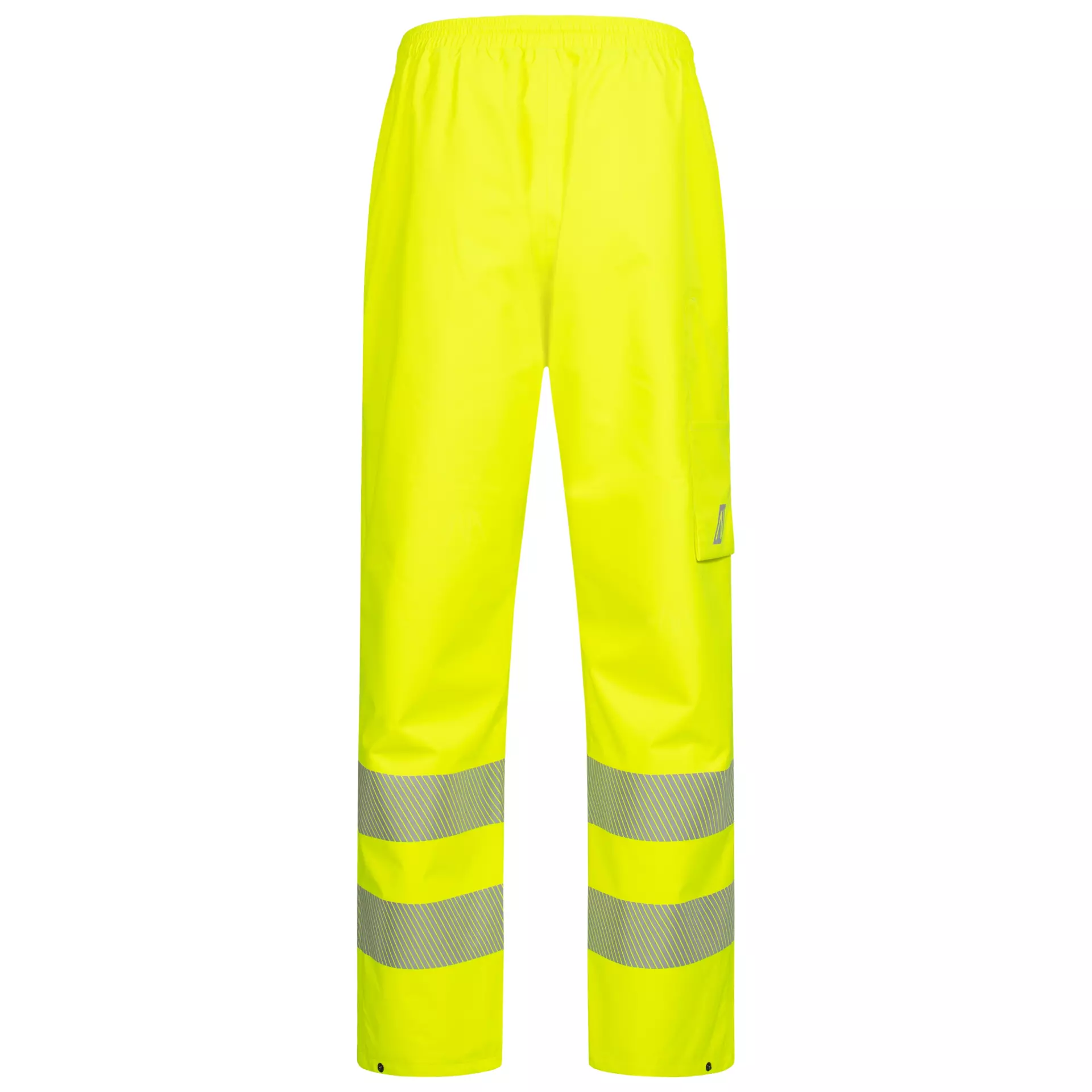 Nitras 7585-4000, MOTION TEX VIZ PLUS High Visibility Rain Trousers, Neon Yellow, image 2
