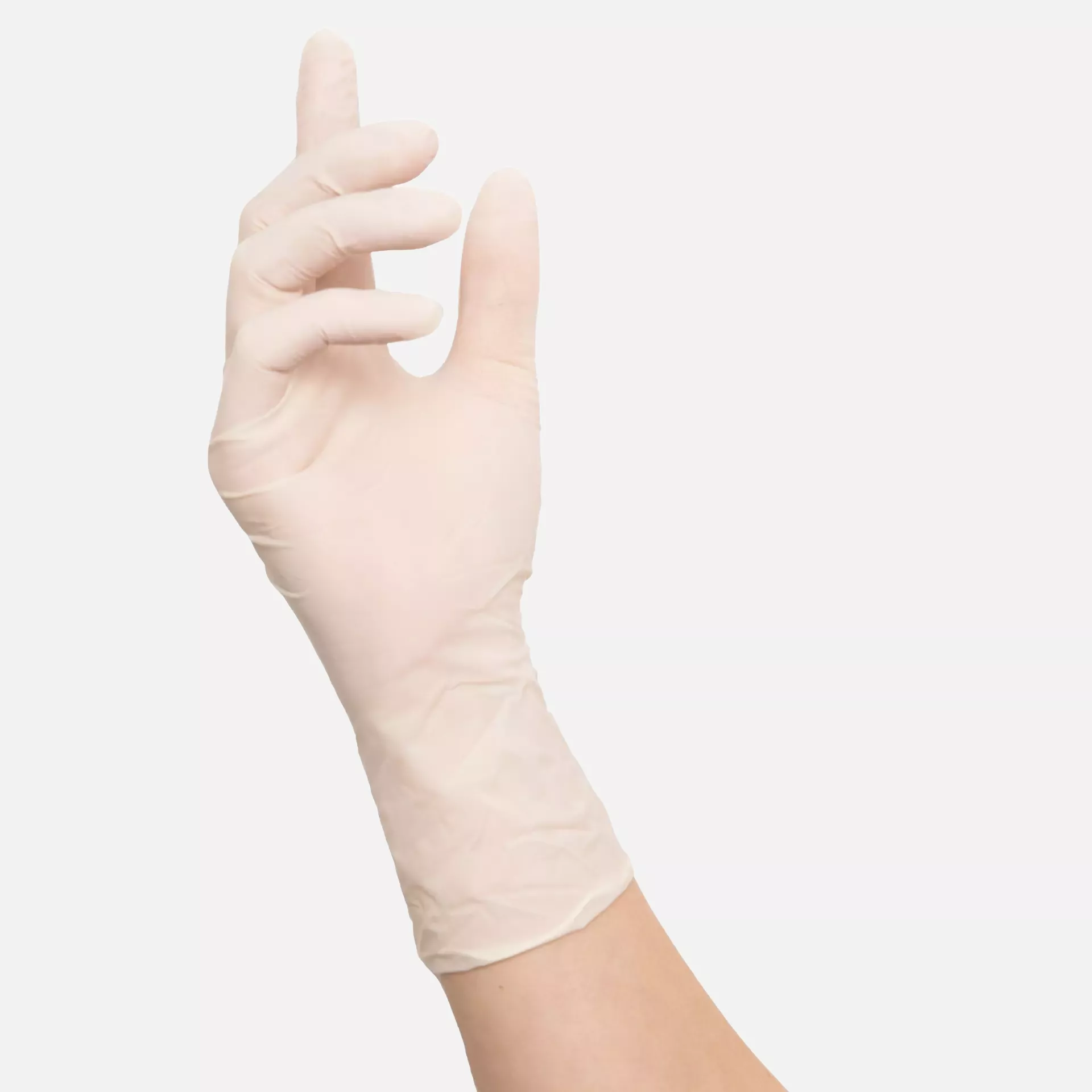 Nitras 8201, IDEAL CARE Disposable Latex Gloves, Natural Colour, image 2