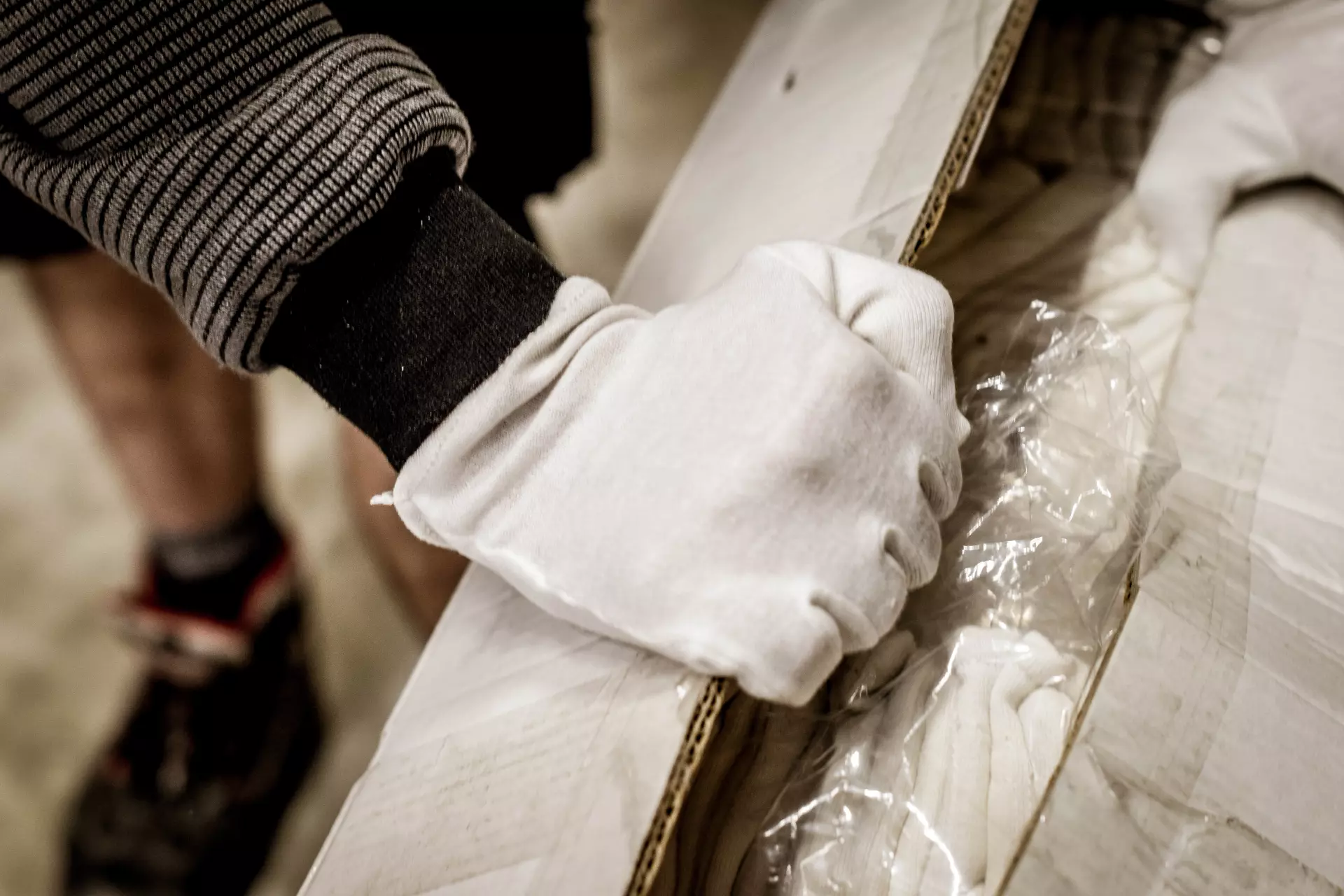 NITRAS 53, Cotton Gloves, White, image 2
