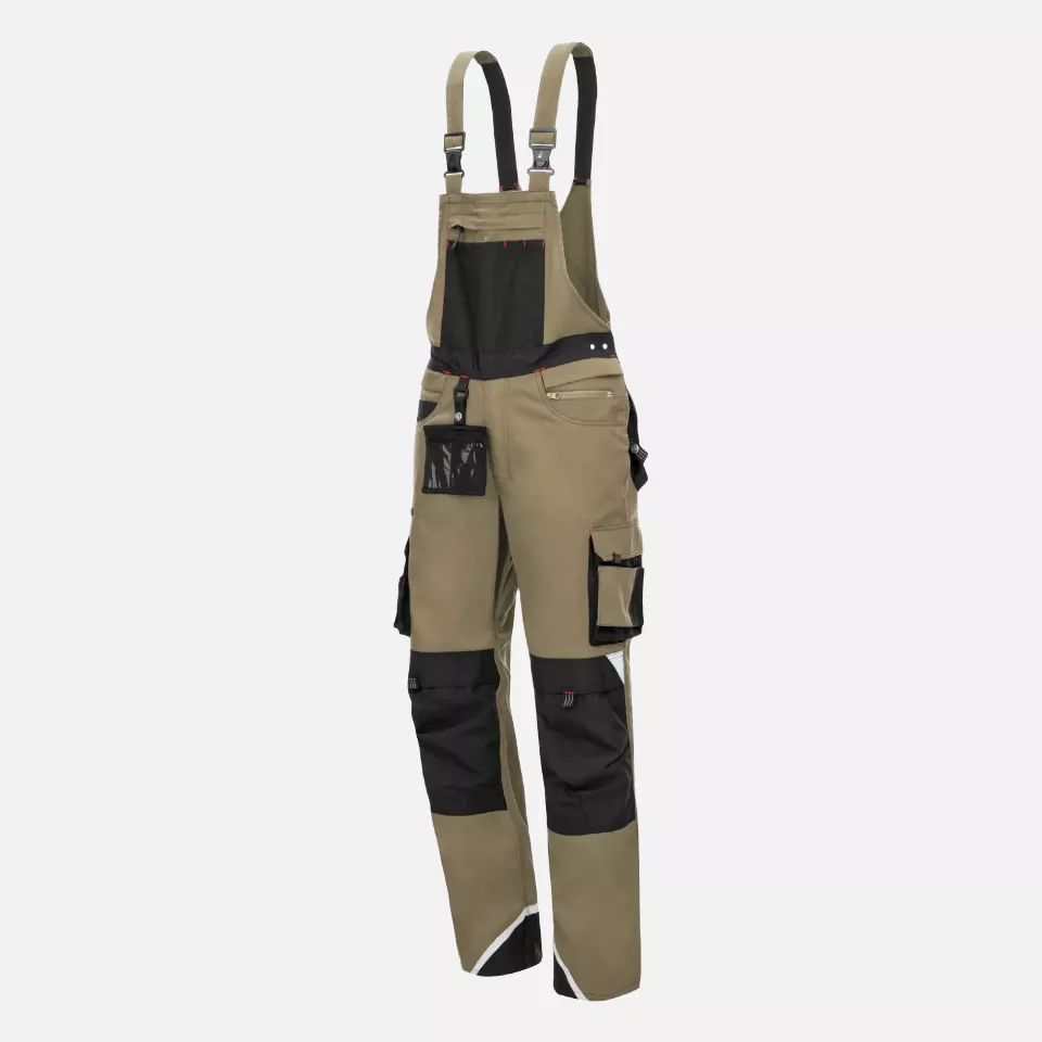 Nitras 7725, MOTION TEX PRO FX Bib Pants, Khaki, image 1, gallery thumbnail