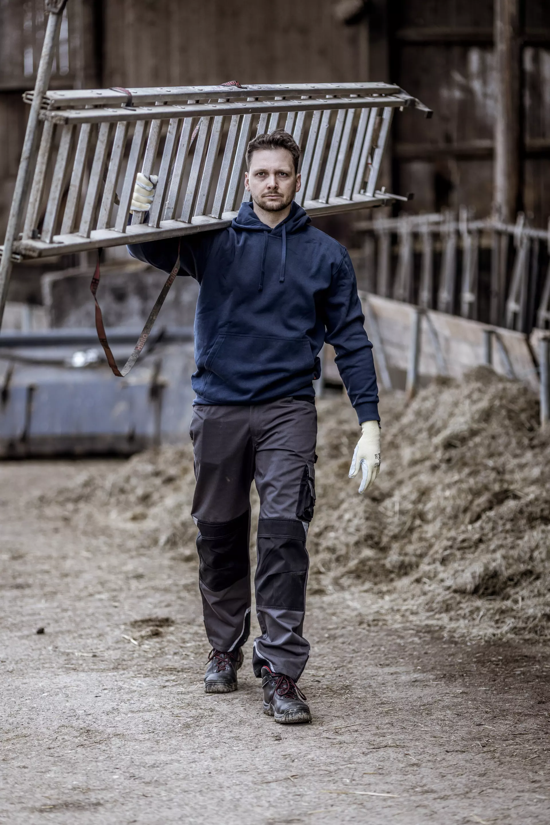 Nitras 7025-2100, MOTION TEX LIGHT Kapuzenpullover, Marineblau, image 3