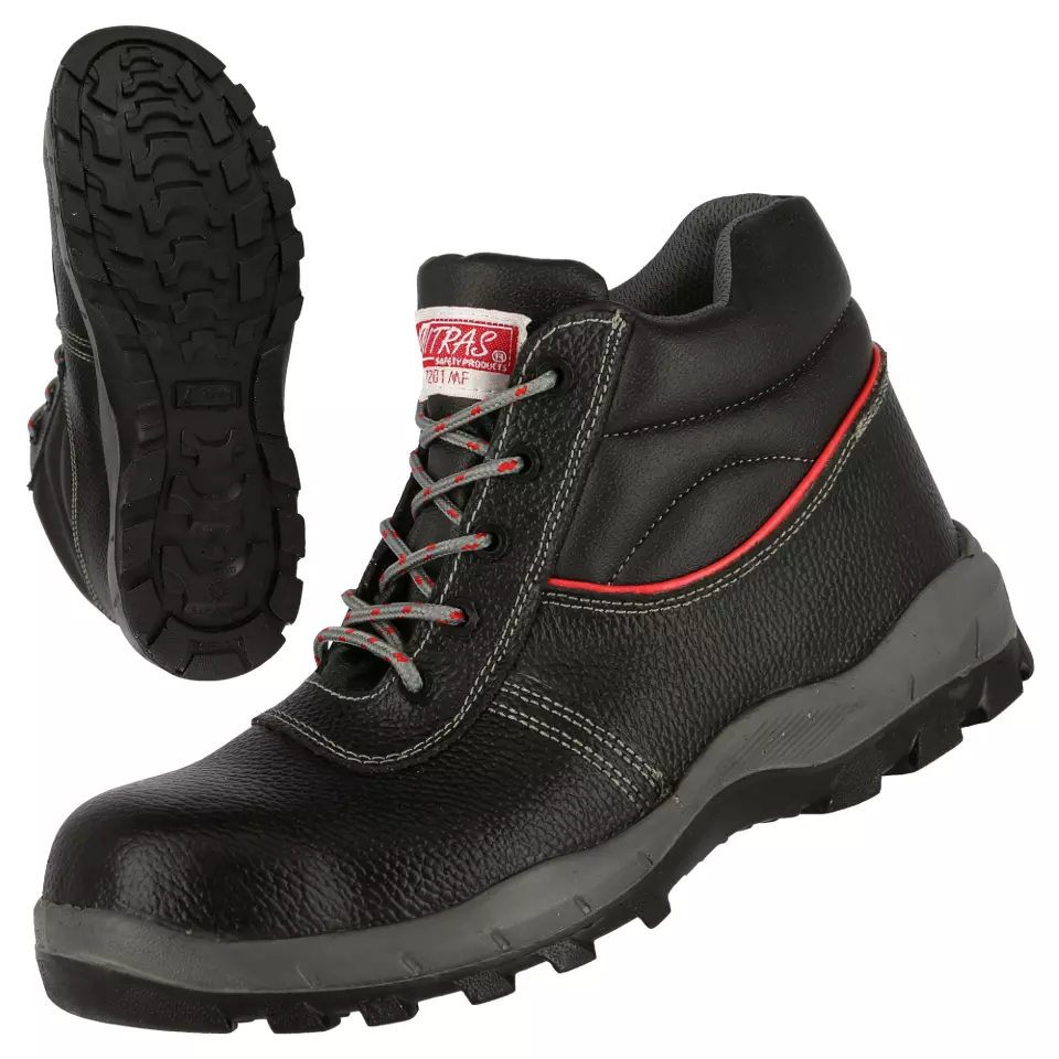 Nitras 7201MF, STEP MID S3 Safety Boots, Black, image 1, gallery thumbnail