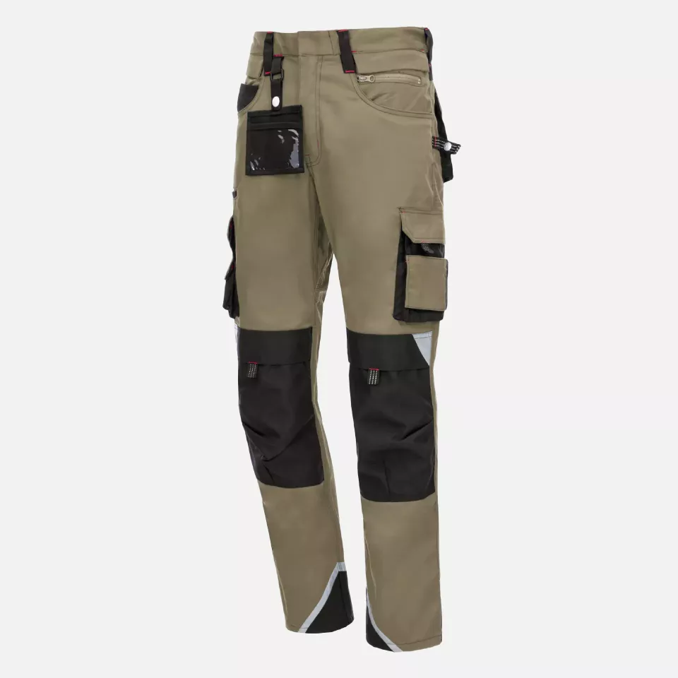 Nitras 7715, MOTION TEX PRO FX Work Trousers, Khaki, image 1, gallery thumbnail