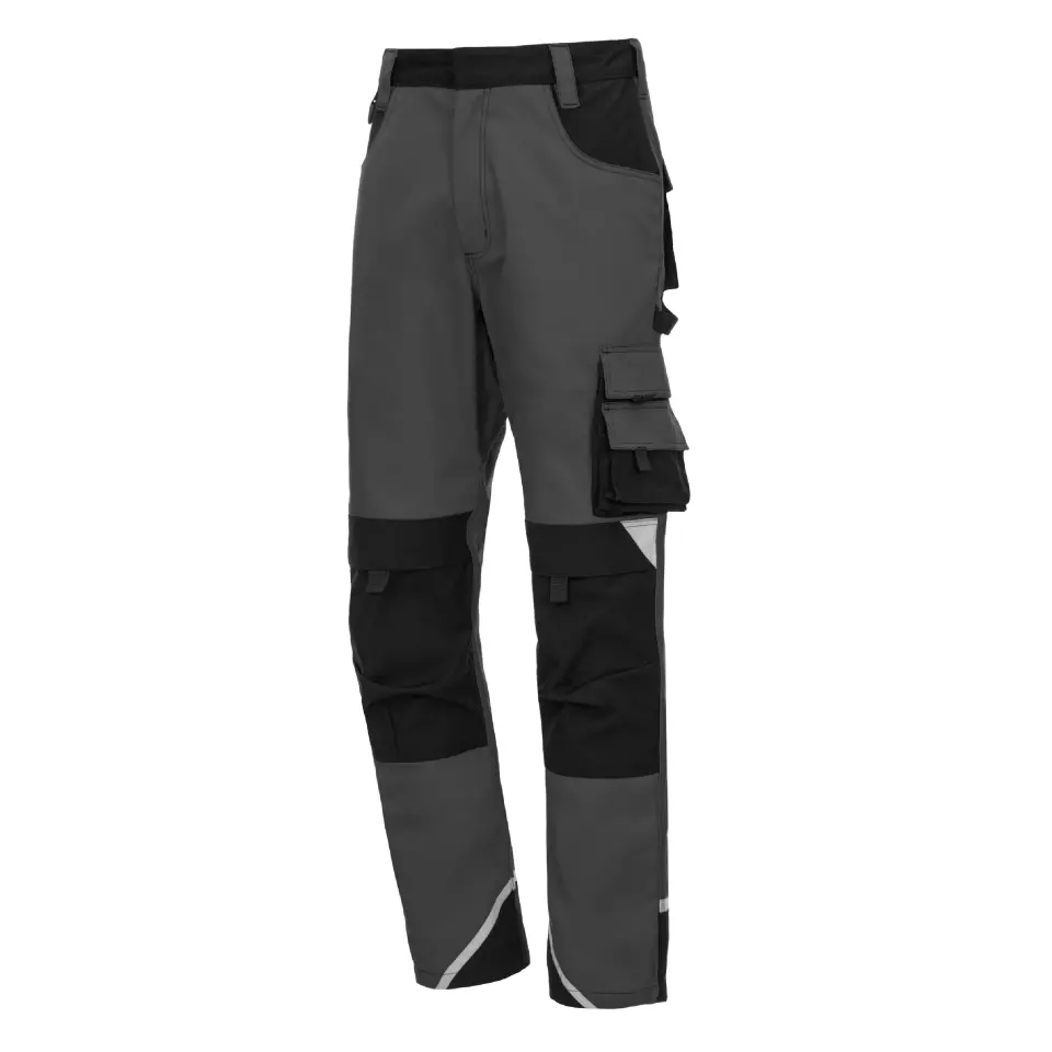 NITRAS 7612, MOTION TEX PLUS Work Trousers, Grey, image 1, gallery thumbnail