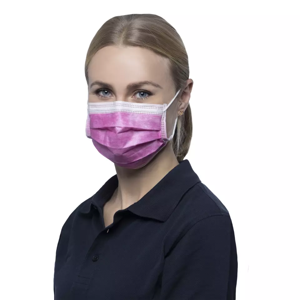 Nitras Medical PINK, SOFT PROTECT medical face mask, pink, image 1, gallery thumbnail