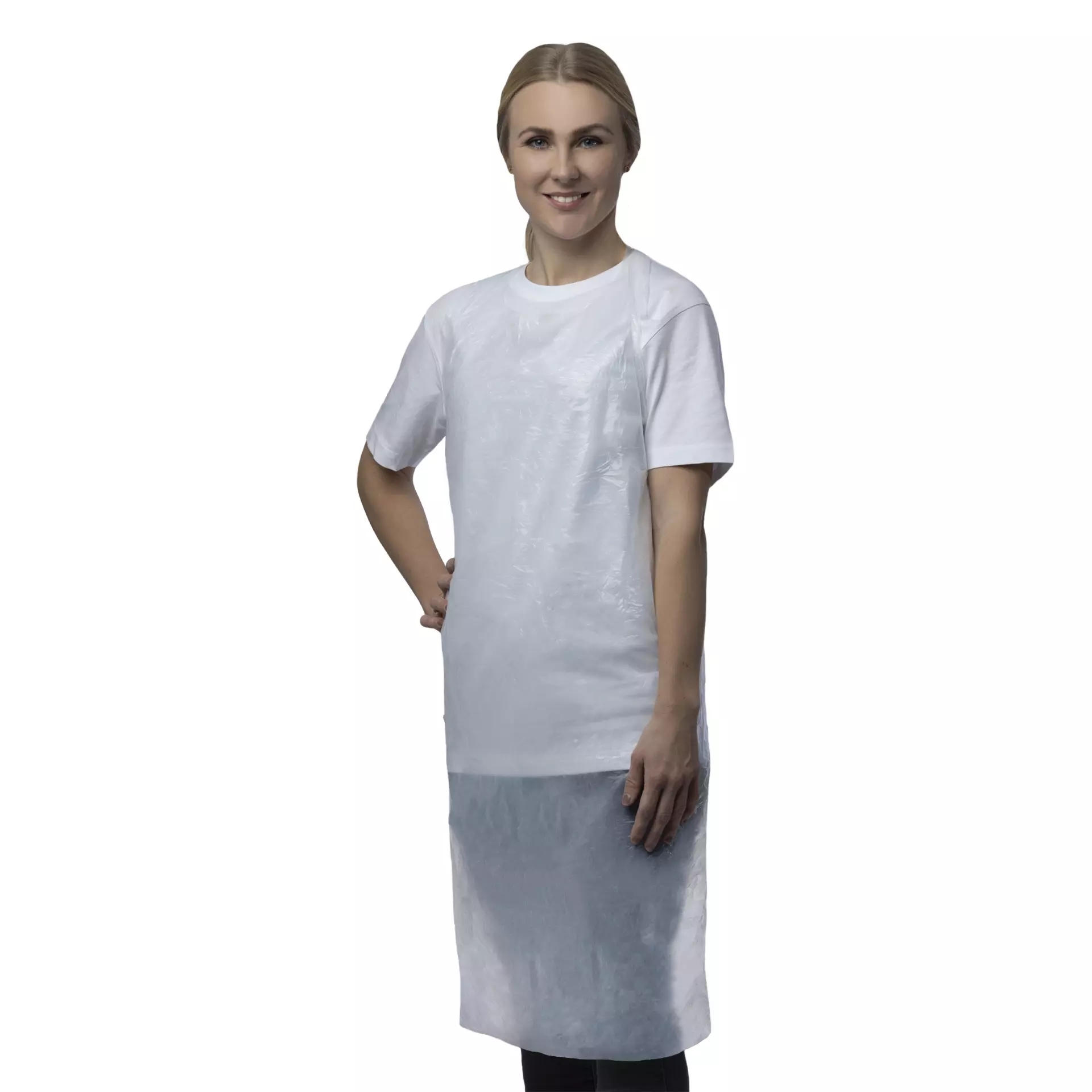 Nitras Medical 4245, PE aprons, white, image 1