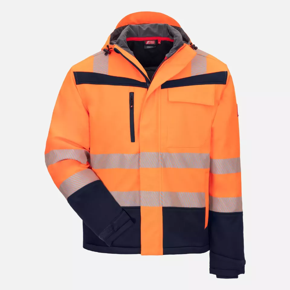 Nitras 7175-4121, MOTION TEX VIZ PLUS Reflektierende Winter-Softshelljacke, Neonorange, image 1, gallery thumbnail