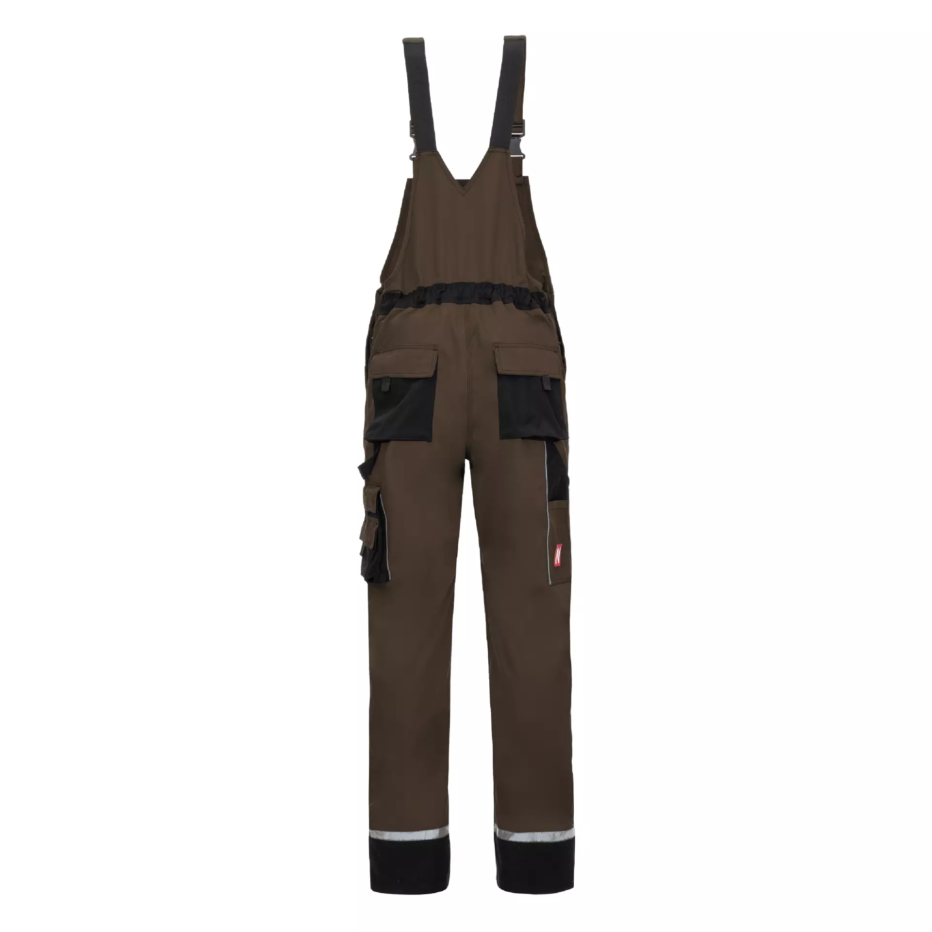 Nitras 7627, MOTION TEX PLUS Bib Pants, Brown, image 2