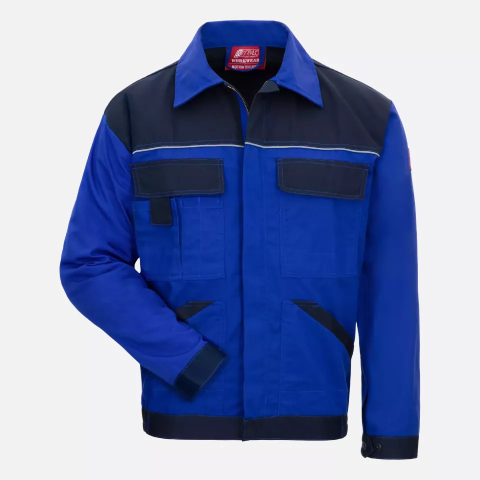 Nitras 7551, MOTION TEX LIGHT Workjacket, Royal Blue, image 1, gallery thumbnail
