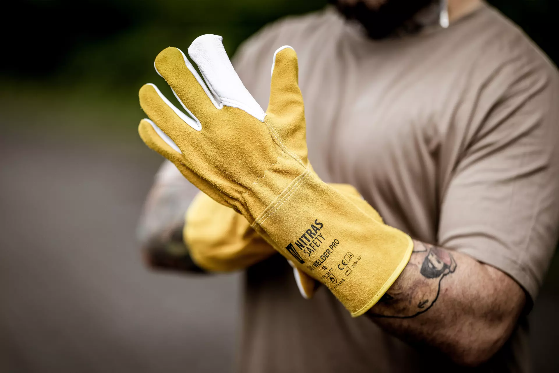 NITRAS 20440-4512, Welder Pro Svetshandske, ockra, image 2