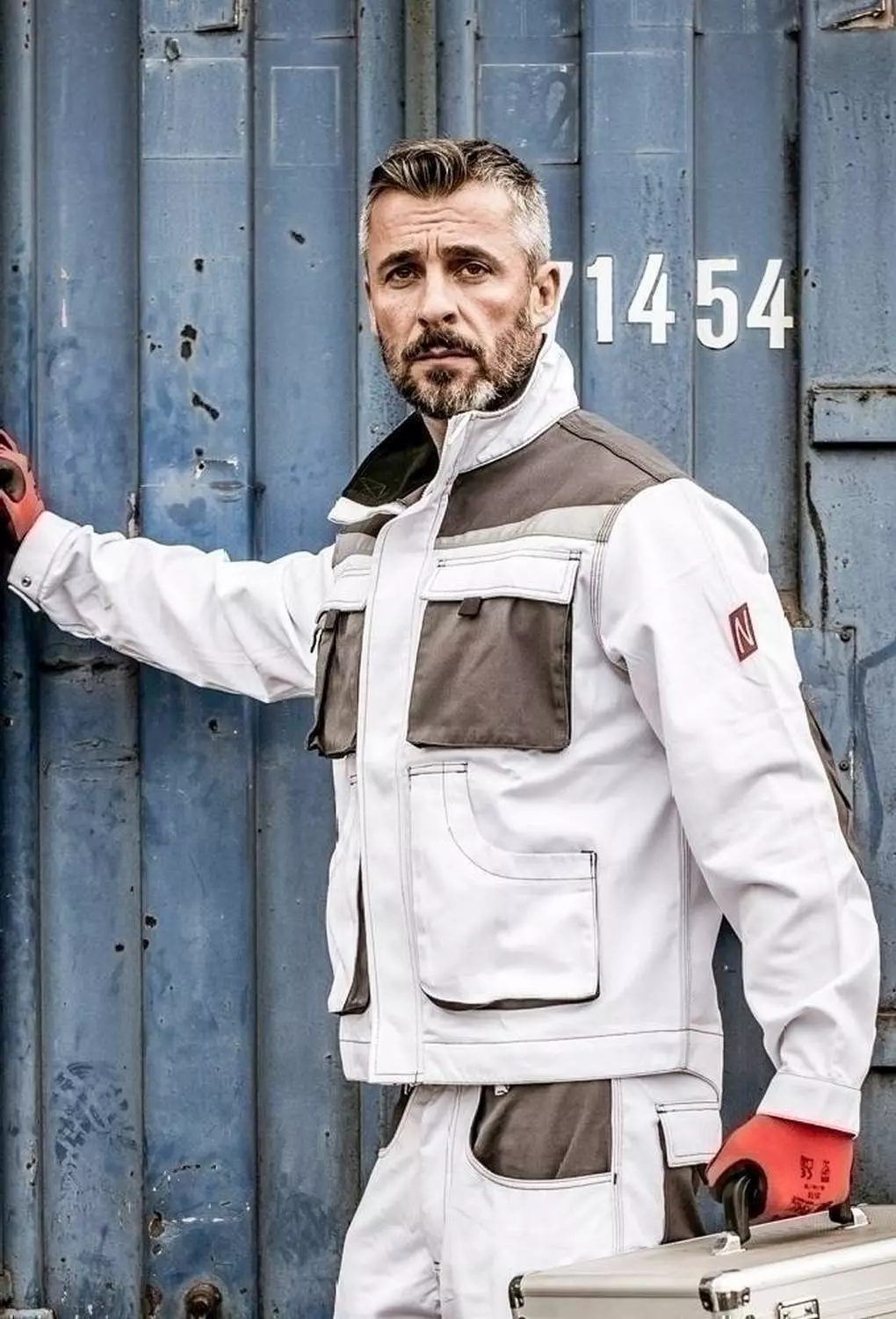 Nitras 7653, MOTION TEX PLUS Workjacket, White, image 3