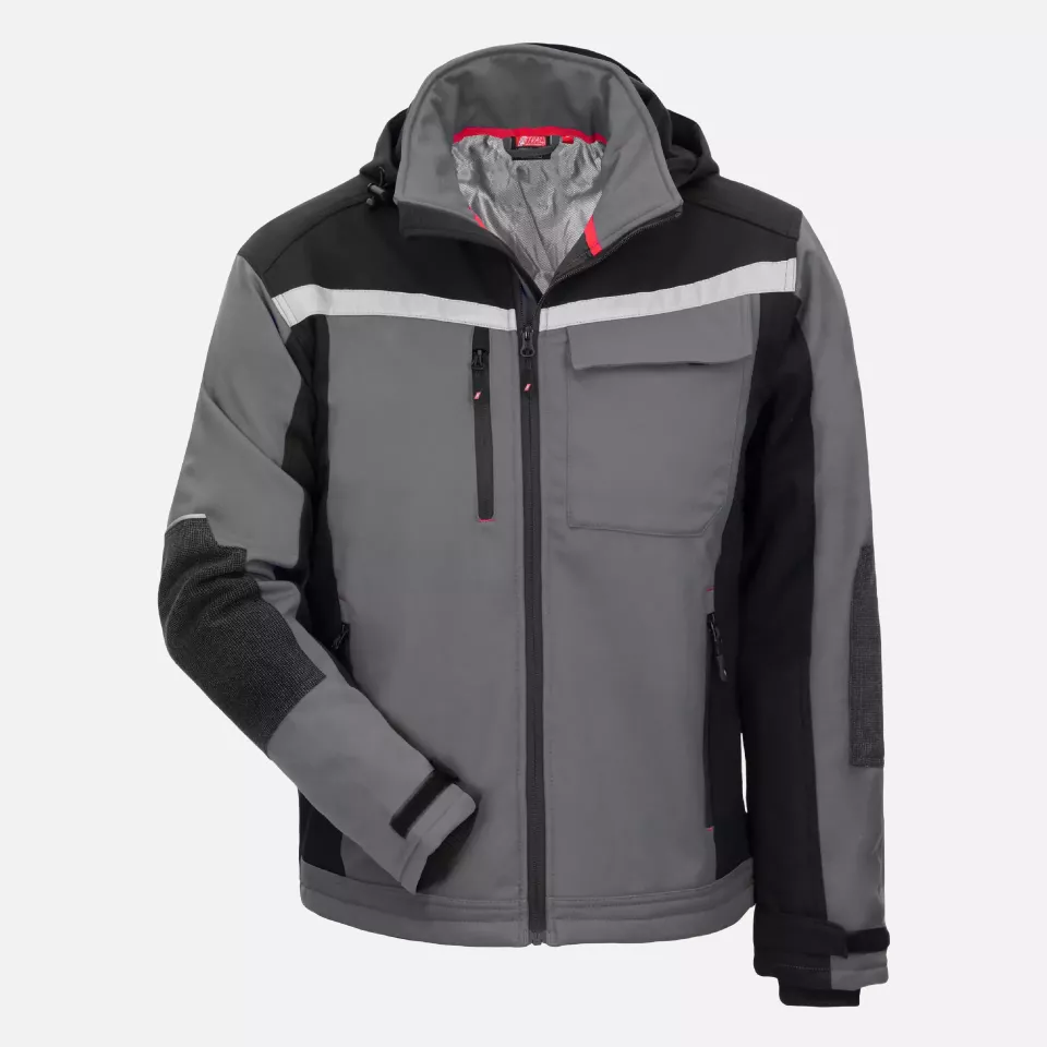 Nitras 7182, MOTION TEX PLUS Softshell Jacket, Grey, image 1, gallery thumbnail