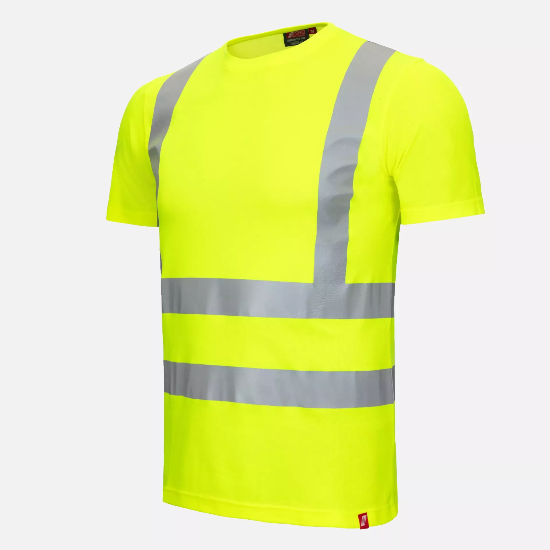 Nitras 7008-4000, MOTION TEX VIZ Reflective T Shirt, Neon Yellow, image 1