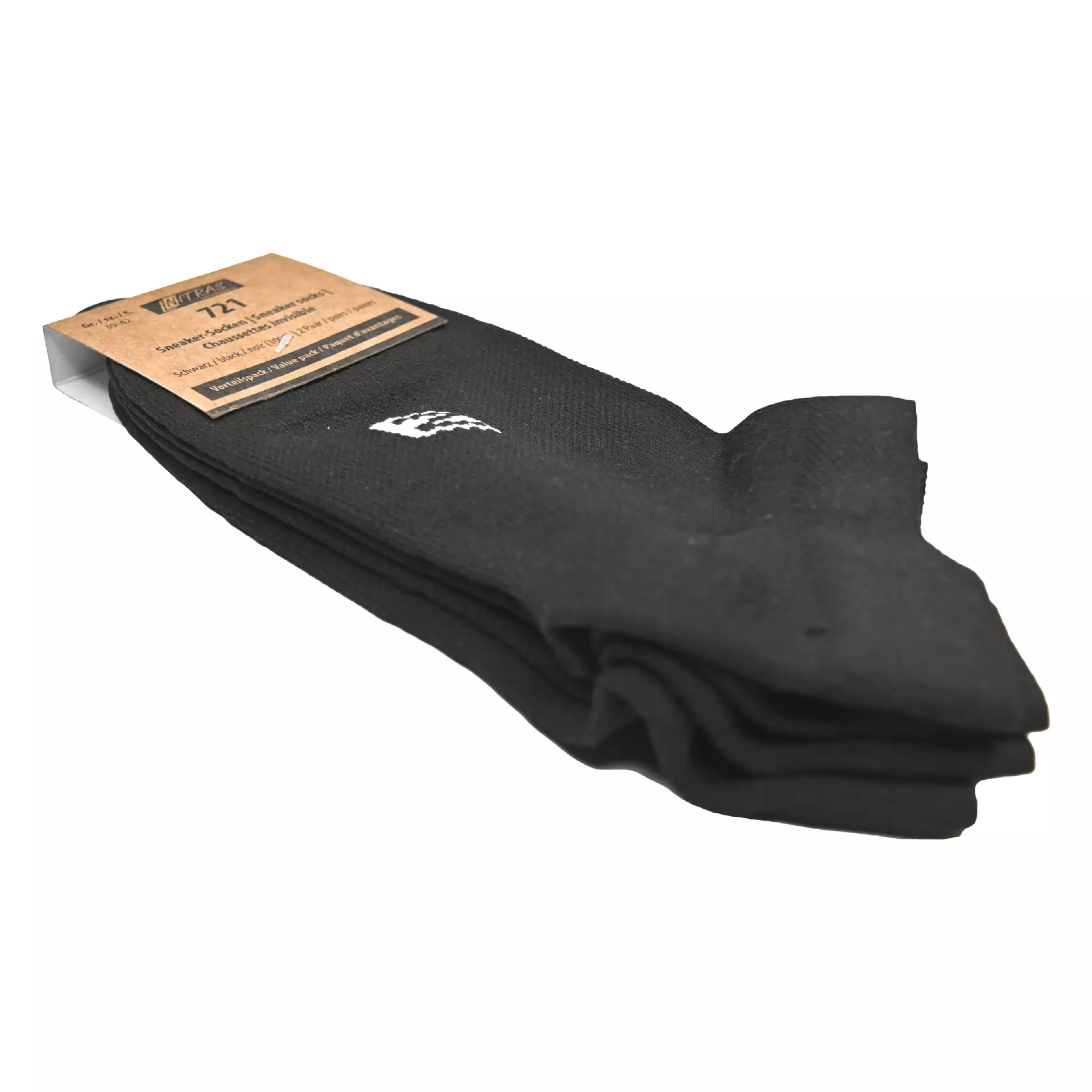 NITRAS 721-1000, Sneaker Socks Polyamide/ Elastane, Black, image 2